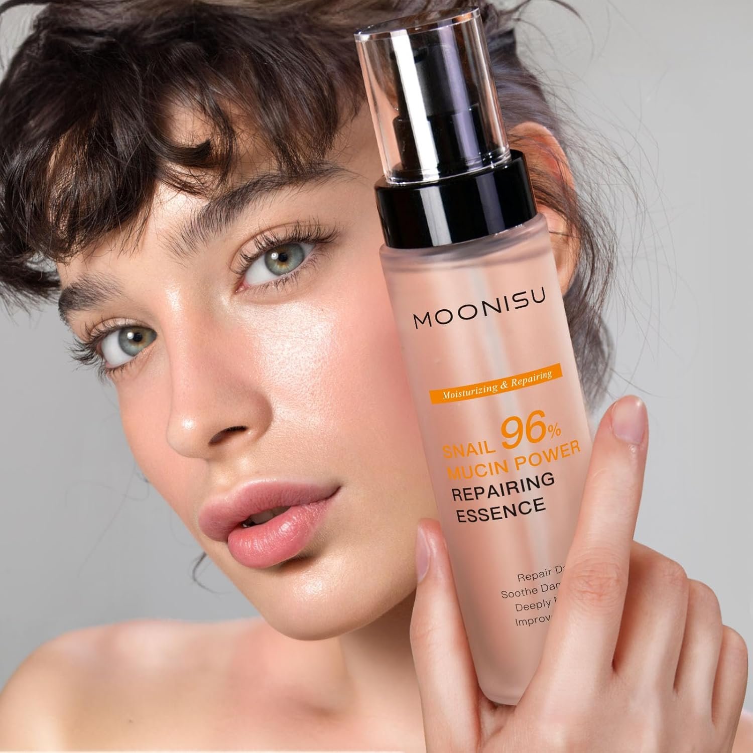 Advanced Snail 96 Mucin Serum 150ml - Skincare Snail Mucin 96% Power Repairing Essence Serum Toner, Skin Care Moisturizing Hydrating Serum Rescue Kit for Dull and Damaged Skin - Image 3