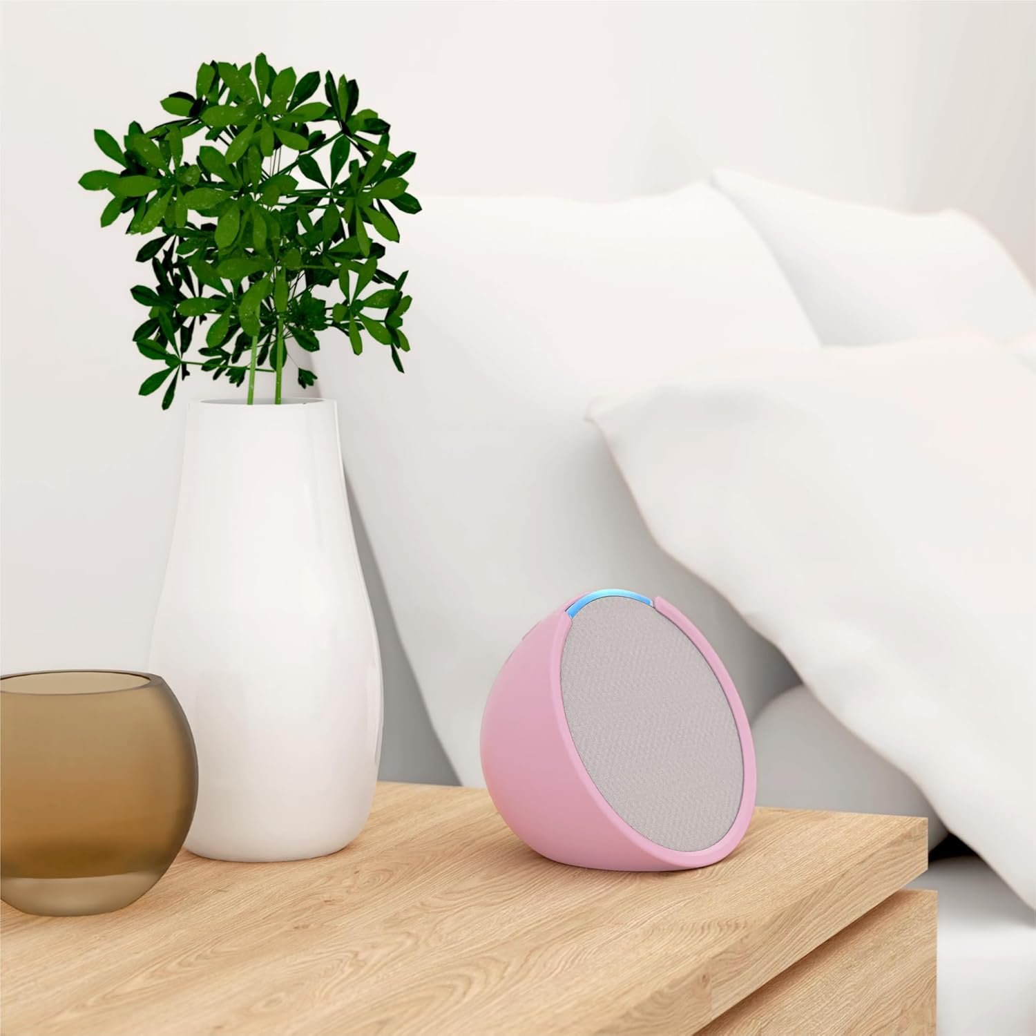 Echo Pop Bundle: Includes Echo Pop | Glacier White & Made For Amazon Sleeve | Lilac - Image 5