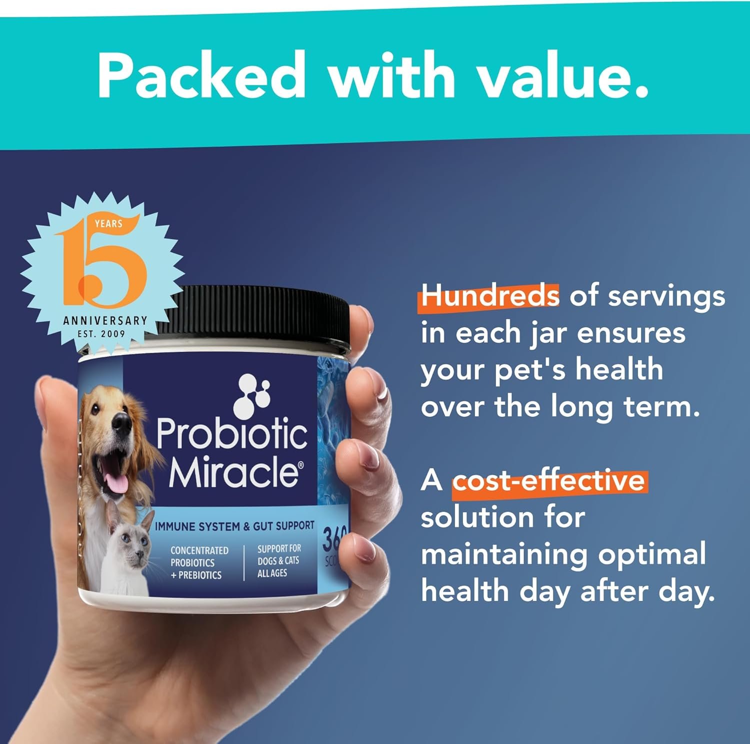 Probiotics for Cats & Dogs : Probiotic Miracle : Bowel & Gut Support : Digestive Health : Stop Diarrhea, Loose Stool - Image 6