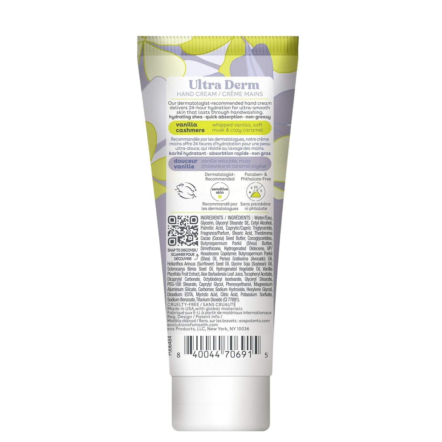 eos Shea Better Hand Cream - Vanilla Cashmere | Instant Hydration + Lasting Protection | 2.5 oz - Image 7