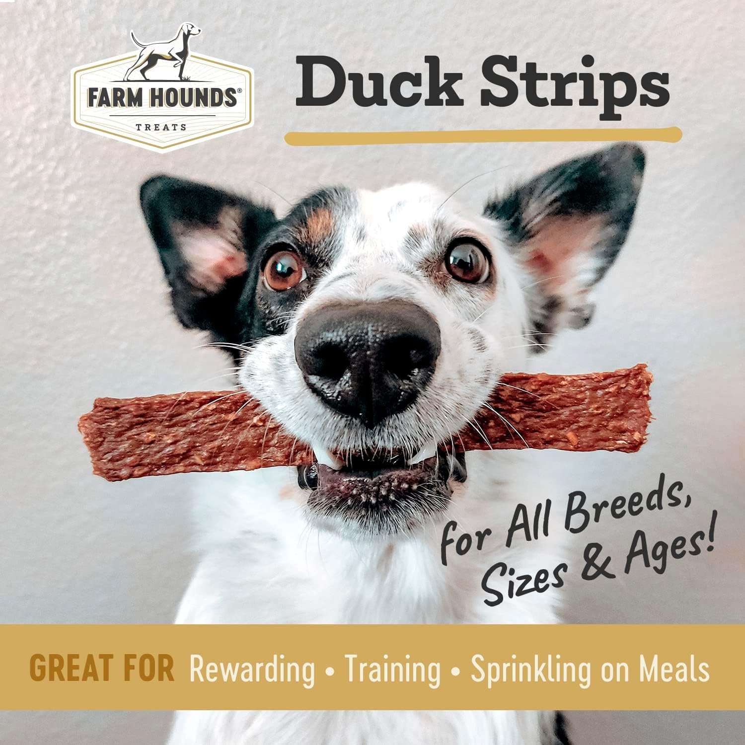 Farm Hounds - Duck Strips - Premium Natural Duck Jerky for Dogs - Made from 100% Humanely Raised Duck - Break-to-Size - Great for Training & Treats - No Added Fillers - Made in USA - 4.5 oz - 1 Pack - Image 3