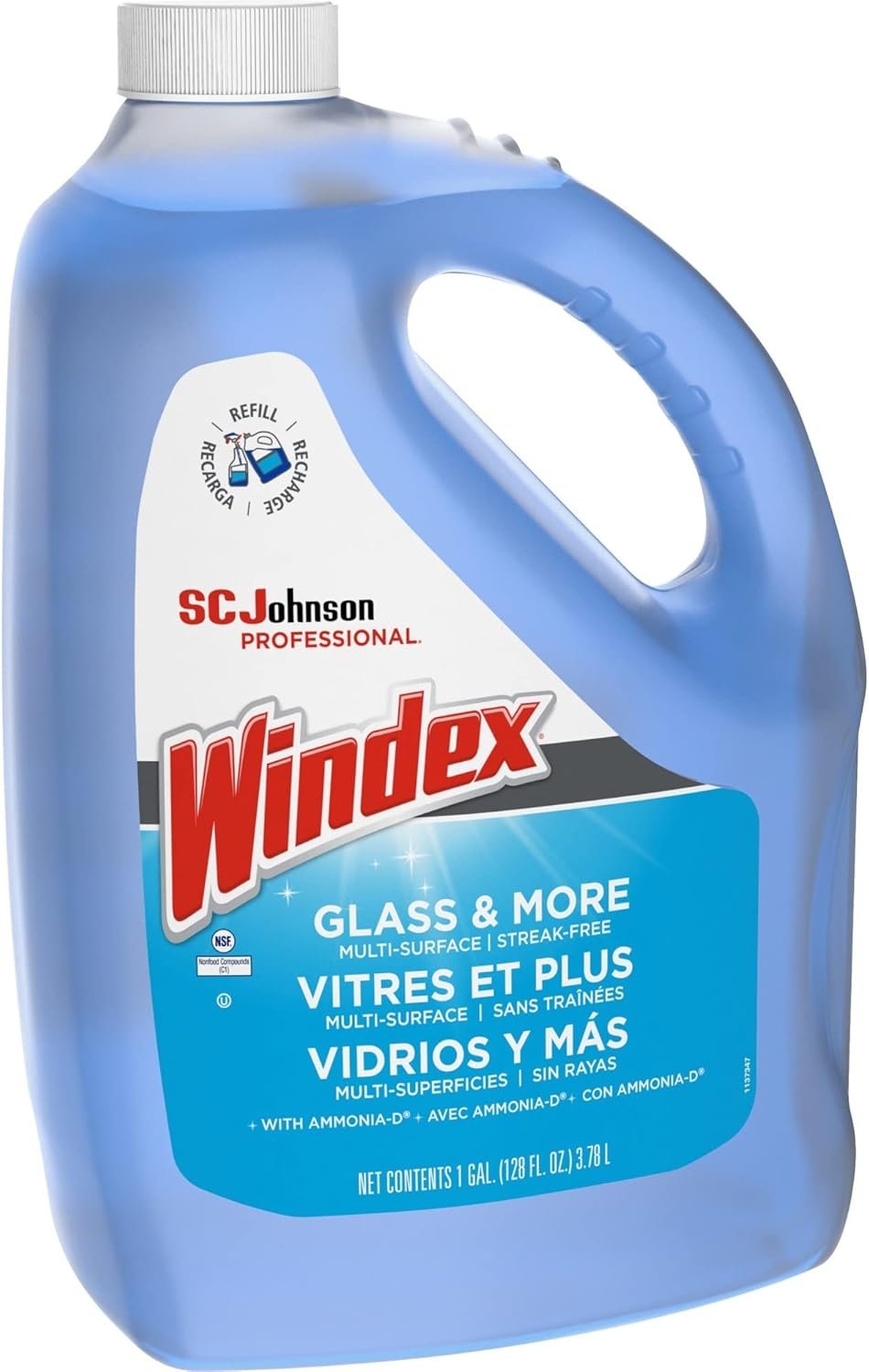 Windex 682252EA Powerized Formula Glass & Surface Cleaner, 1gal Bottle - Image 5