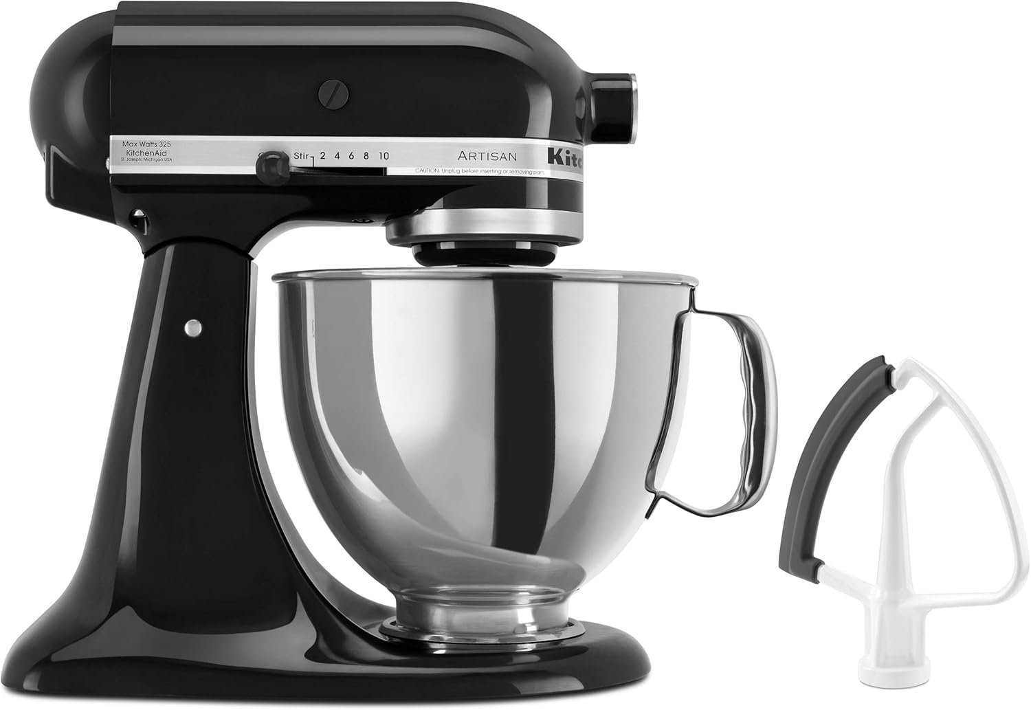 KitchenAid KSM150FEOB Value Bundle Artisan 5 Quart Stand Mixer, Onyx Black - Image 2
