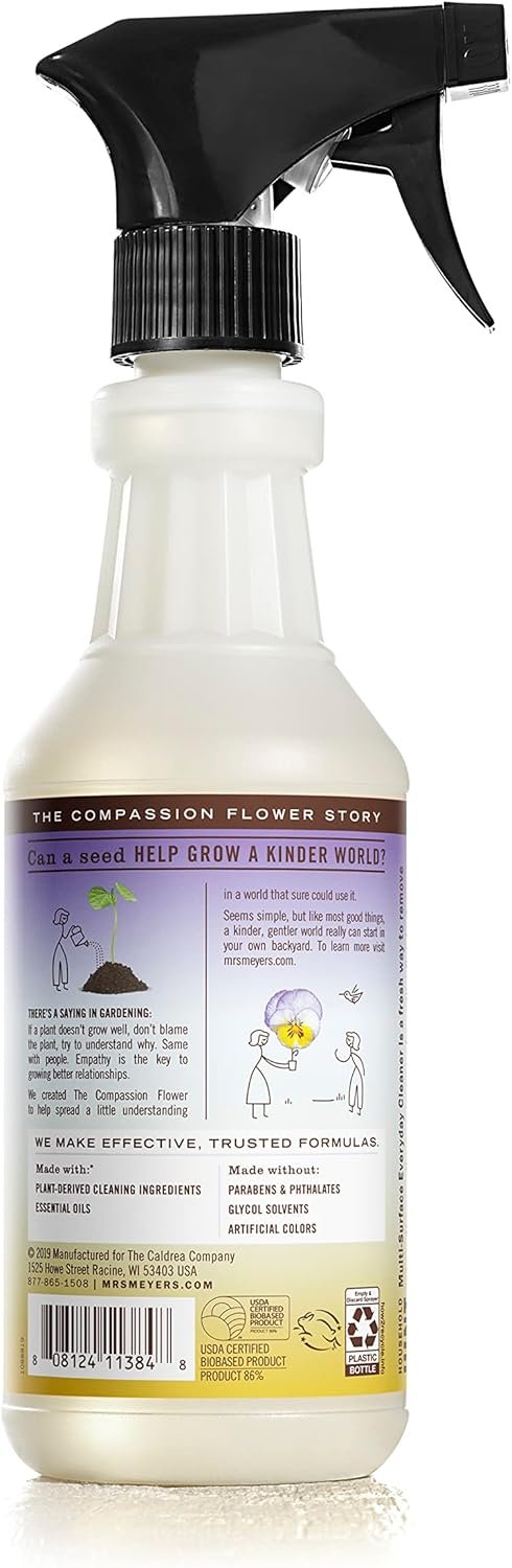 MRS. MEYER'S CLEAN DAY All-Purpose Cleaner Spray, Compassion Flower, 16 fl. oz (Pack of 3) - Image 3