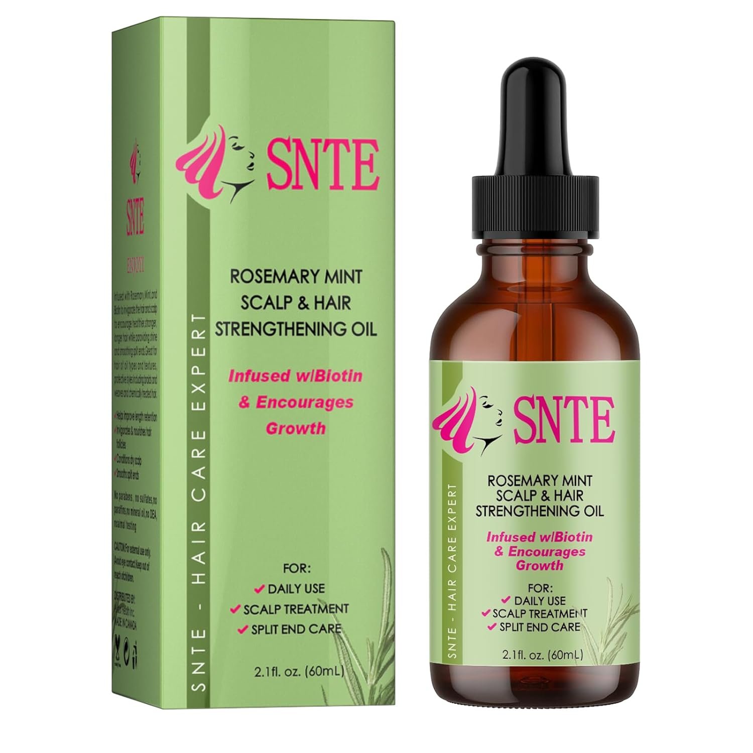 Rosemary Hair Growth Oil for Repairing Hair, Relieving Dryness and Split Ends - 2.1 fl oz - Image 2