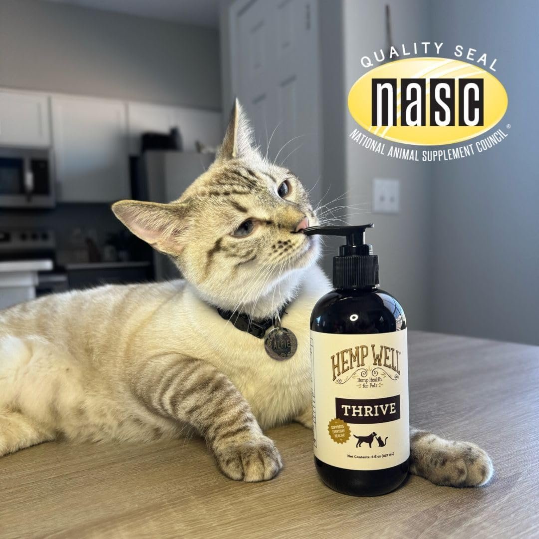 Hemp Well Thrive Pet Oil for Cats and Dogs, Everyday Supplement for Overall Health, Hip, Joint, and Heart Health, Organically Sourced - 8 Ounce - Image 8