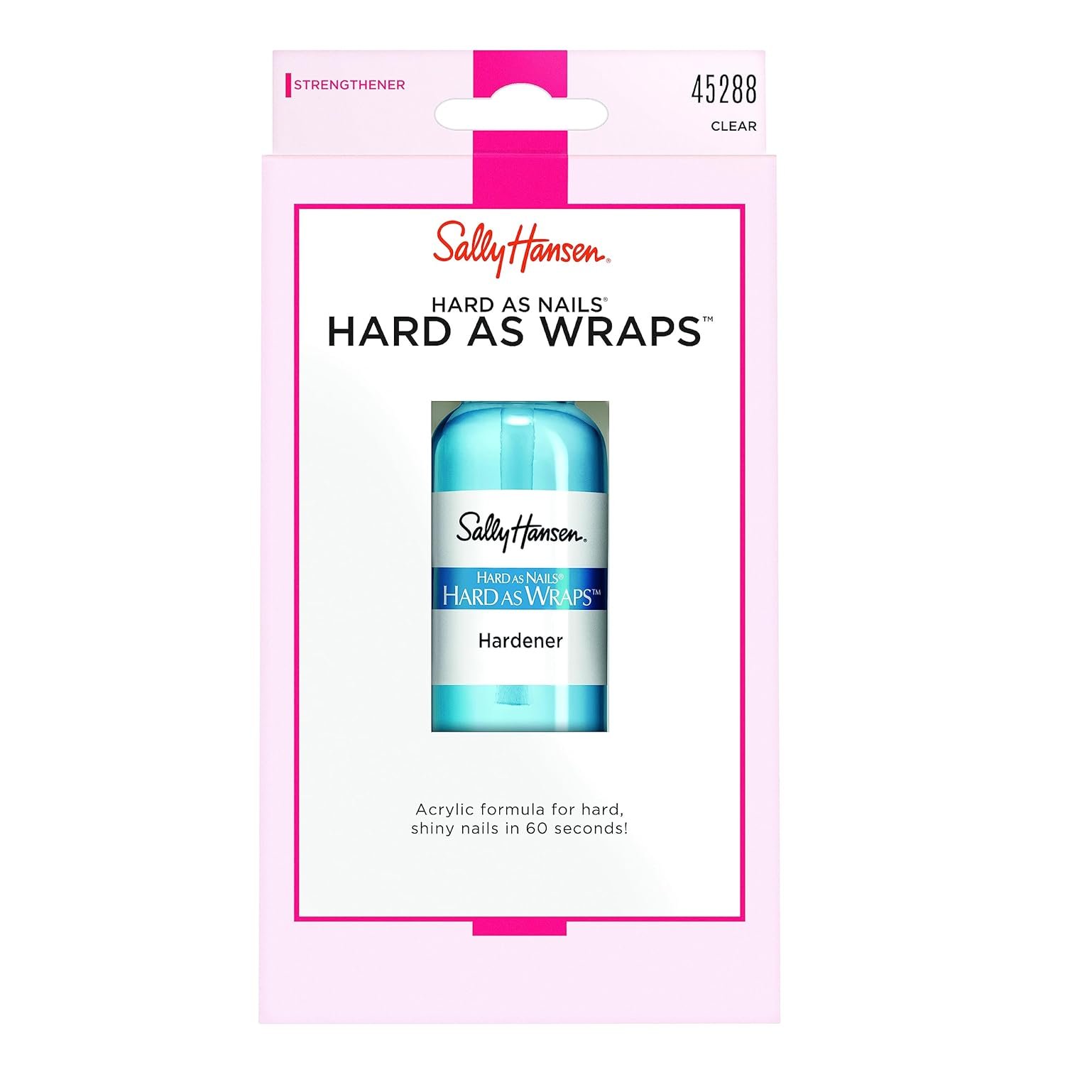 Sally Hansen Hard As Nails® Hard As Wraps™, Transparent, Nail Hardener, .44 Fl Oz, Nail Strengthener, Clear Nail Polish, Nail Strengthening Polish, Smooth, Protective - Image 3