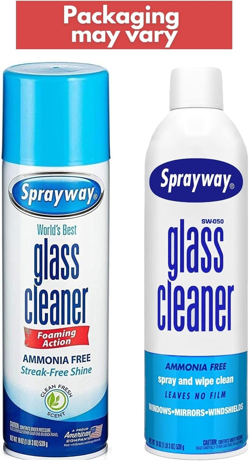 Sprayway Glass Cleaner Aerosol Spray, 19 Oz, Pack of 2 - Image 4
