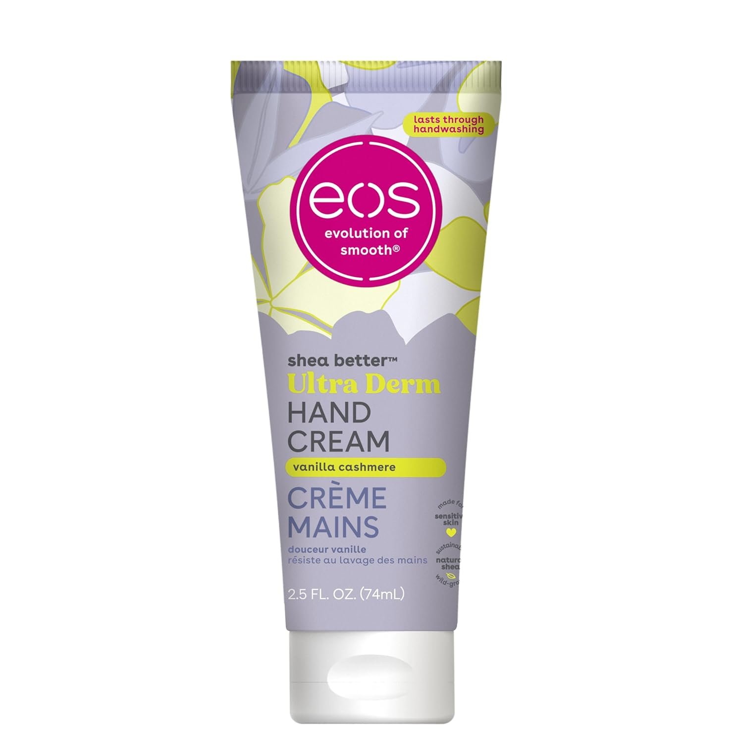 eos Shea Better Hand Cream - Vanilla Cashmere | Instant Hydration + Lasting Protection | 2.5 oz - Image 2