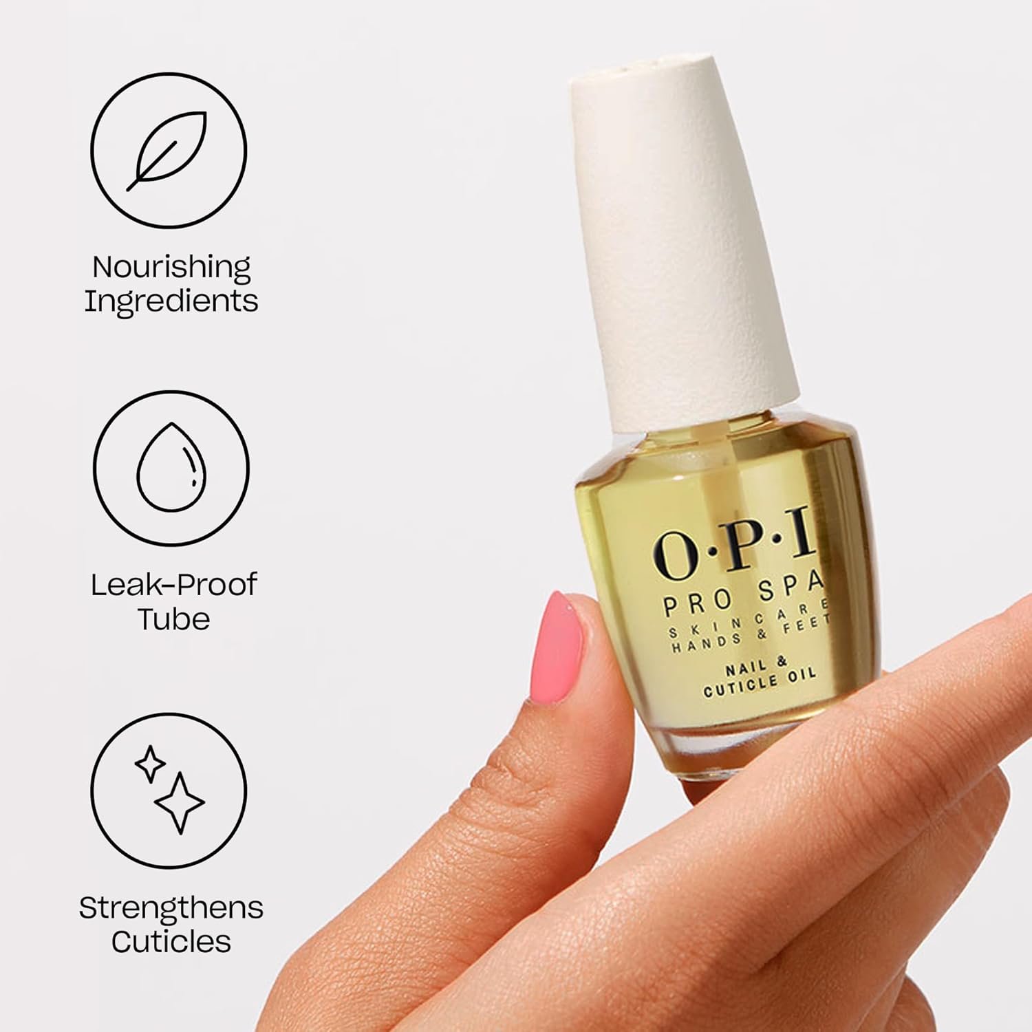 OPI ProSpa Nail and Cuticle Oil | Cuticle Oil Bottle for Nails & Dry Hands |Strengthen Cuticles for Nail Growth | 0.5 fl oz - Image 3