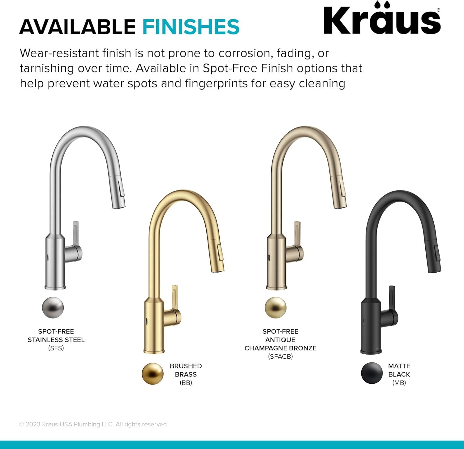 KRAUS Oletto Touchless Sensor Pull-Down Single Handle Kitchen Faucet in Matte Black, KSF-2830MB - Image 16