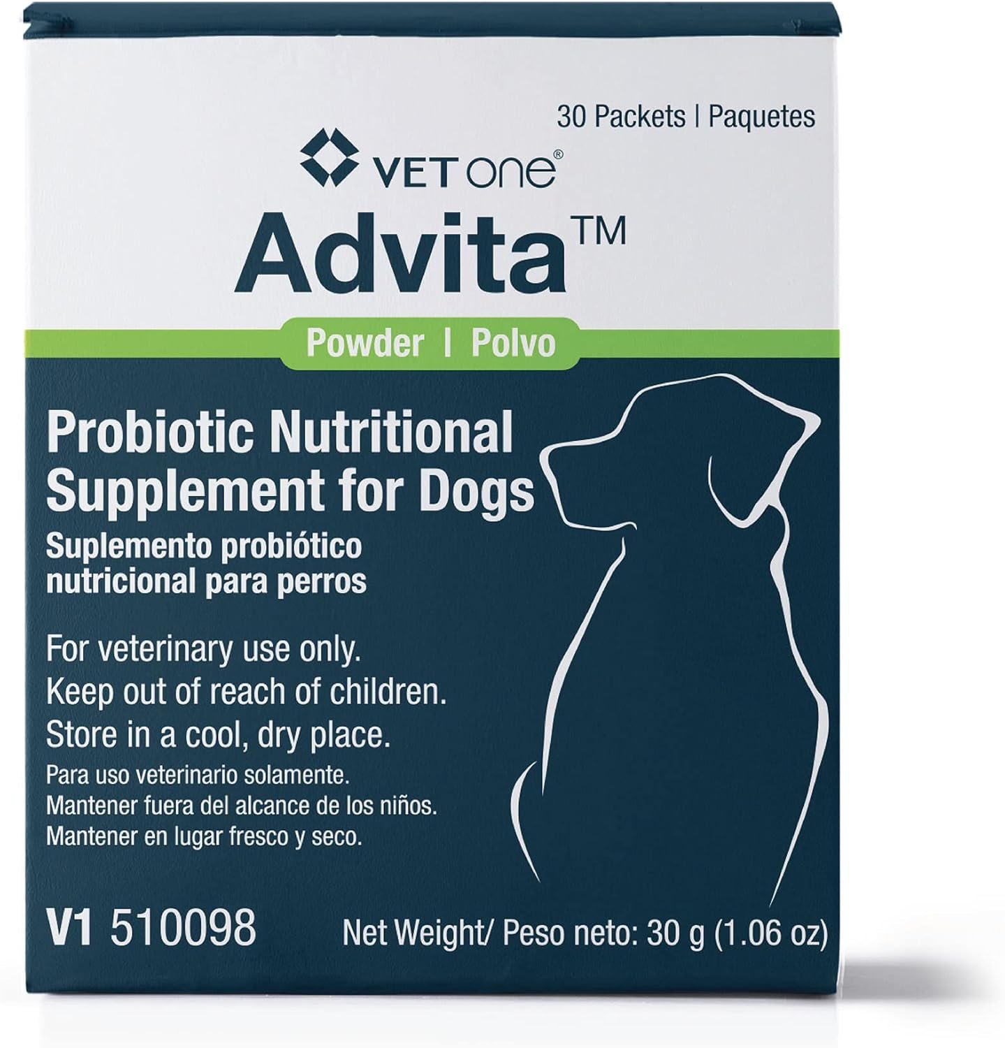 VetOne Advita Probiotic Nutritional Supplement for Dogs - 30 Packets - Image 2