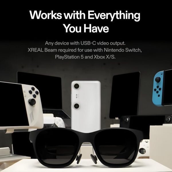 XREAL Air 2 Pro AR Glasses|46° FOV, 130" 120Hz HD Display, True Colors, Cinematic Sound, All-Day Comfort. Compatible with iPhone 15, Steam Deck, ROG, Mac, PC, Android & iOS - Image 10