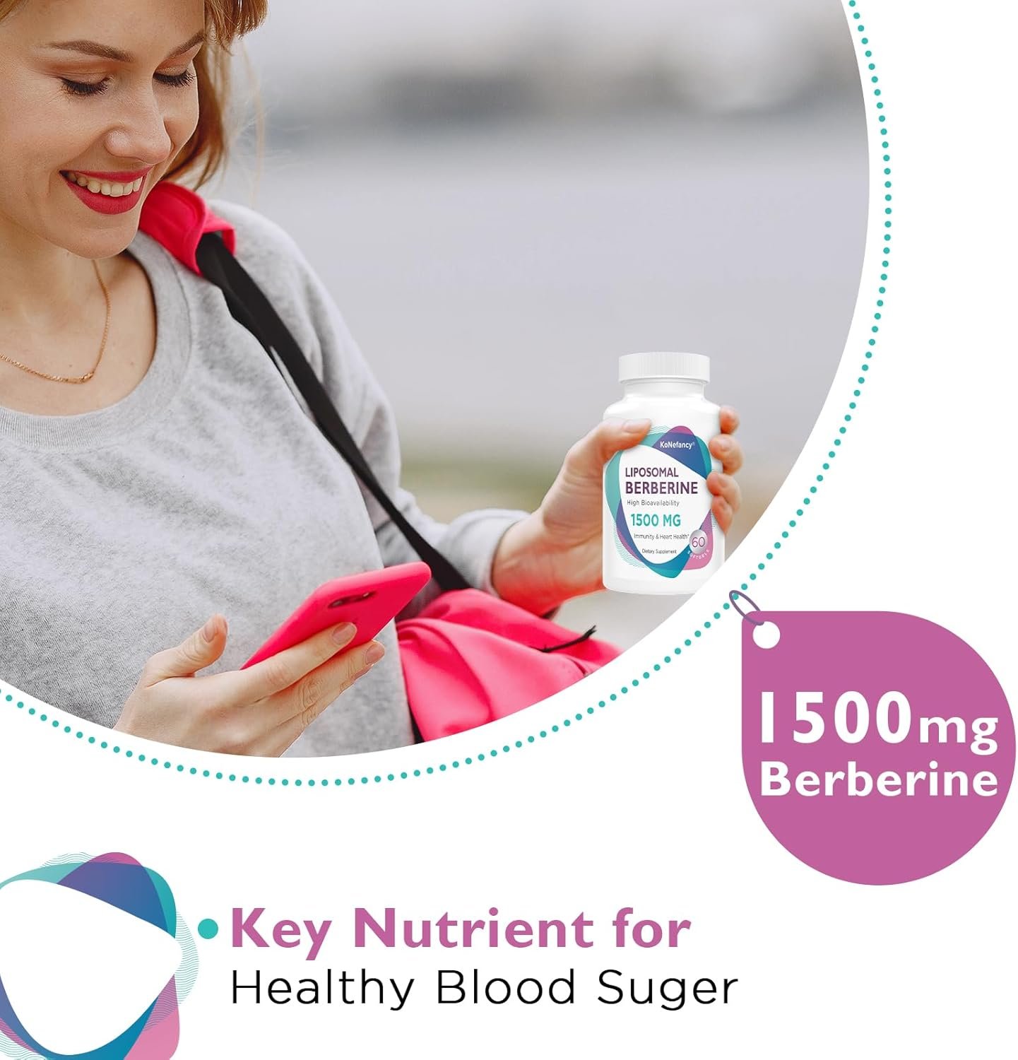 Berberine HCL Supplement 1500mg - High Bioavailability Liposomal Berberine Capsules for Women and Men, AMPK Activator - Image 5