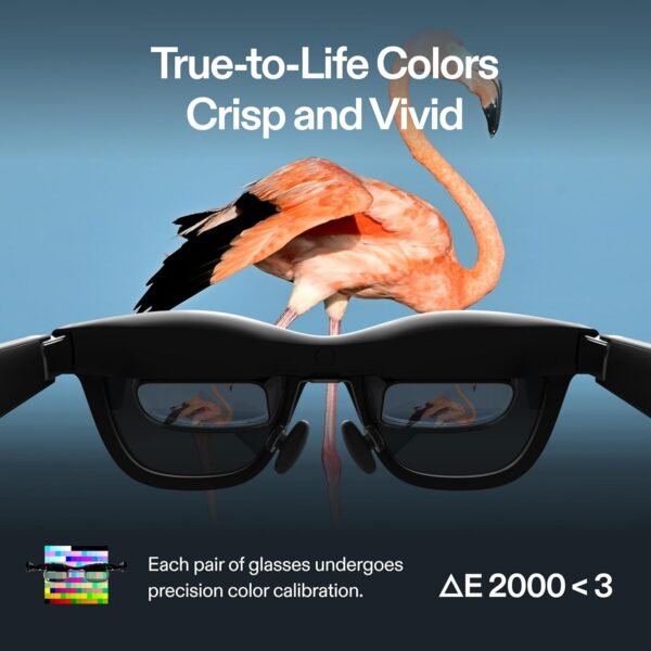 XREAL Air 2 Pro AR Glasses|46° FOV, 130" 120Hz HD Display, True Colors, Cinematic Sound, All-Day Comfort. Compatible with iPhone 15, Steam Deck, ROG, Mac, PC, Android & iOS - Image 5