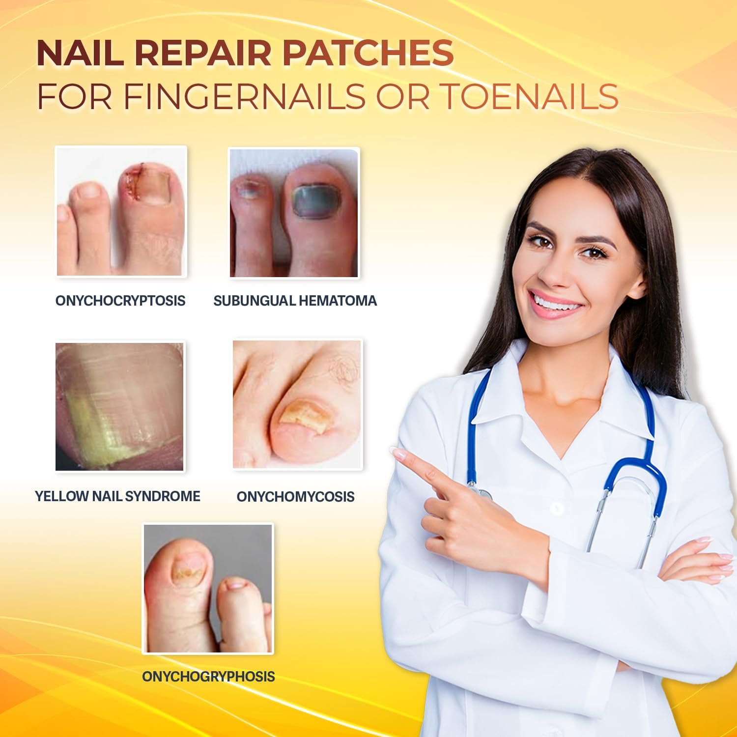 Fungal Nail Patches: Nail Fungus Relief - Toenail Fungus Relief - Nighttime Renewal Fungal Nail Patches - Nail Fungus Improvement - Overnight Nail Repair - 8-Hour Nighttime Renewal - 21 PCS - Image 7