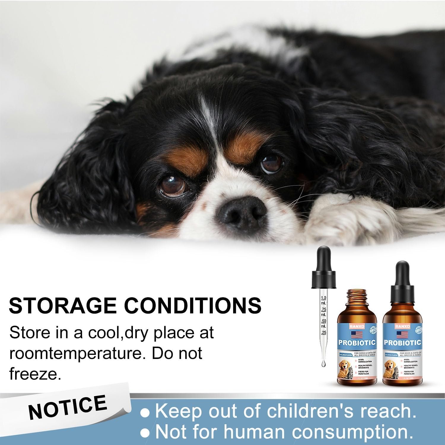 Natural Probiotics for Dogs, Probiotic Drops for Dogs with Digestive Enzymes, Probiotics for Dogs for Yeast, Itchy Skin and Itchy Ears, Supports Digestive Health, Relieves Diarrhea and Indigestion - Image 7