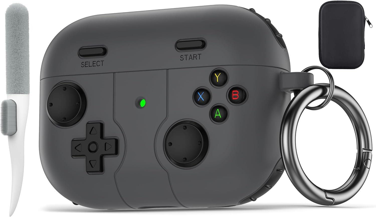 Valkit Compatible Airpods Pro 2nd/1st Generation Case with Cleaner Kit, Game Player Design Airpod Pro 2 Case 2022/2023 Soft Silicone iPods pro 2 Protective Case for Airpods Pro Gen 2/1 Charging Case - Image 2