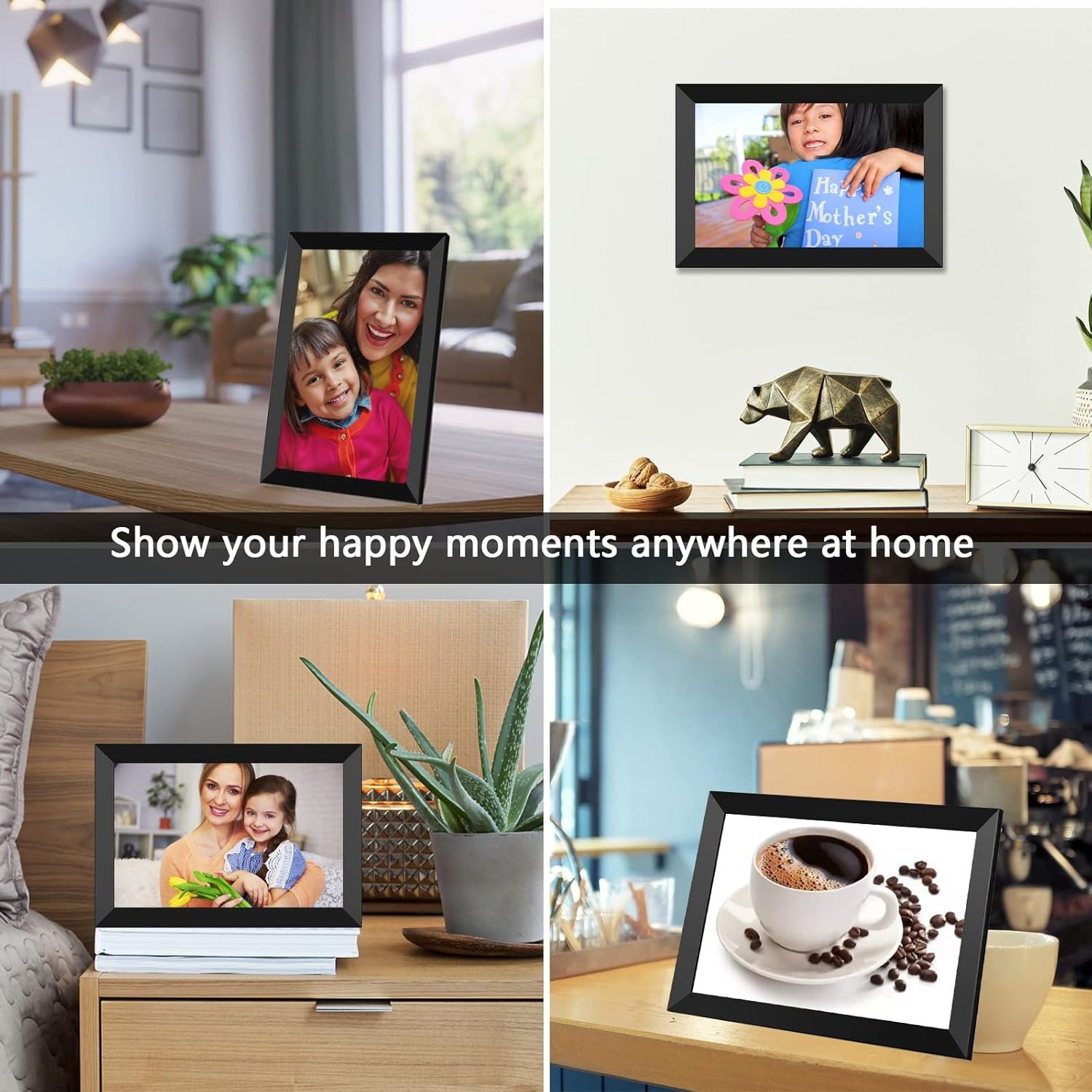 FRAMEO Digital Photo Frame, 10.1 Inch WiFi Digital Picture Frame with 1280x800 IPS HD Touch Screen, 32GB Storage Auto-Rotate Wall Mountable Easy Share Photos or Videos via Frameo App from Anywhere - Image 9