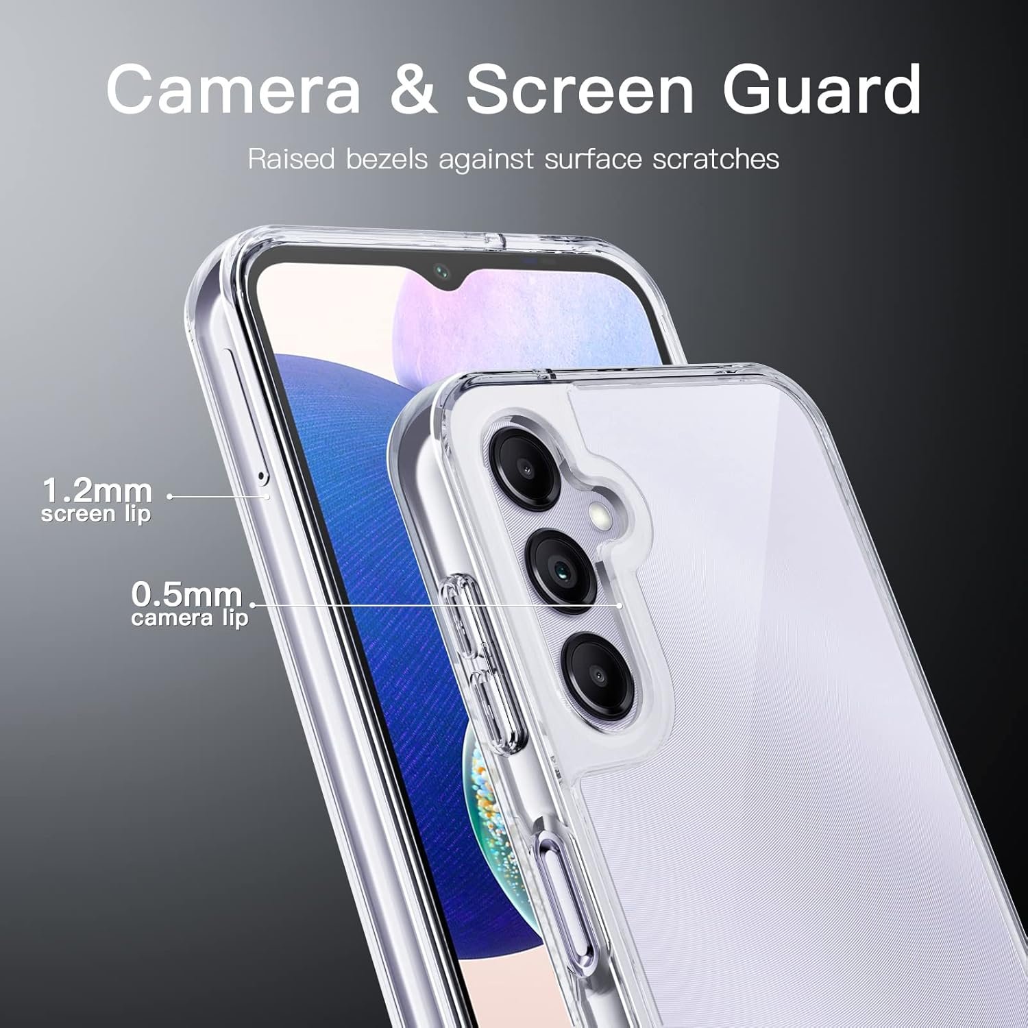 JETech Case for Samsung Galaxy A14 4G/5G 6.6-Inch, Non-Yellowing Shockproof Bumper Protective Phone Cover, Anti-Scratch Hard PC Back (Clear) - Image 6