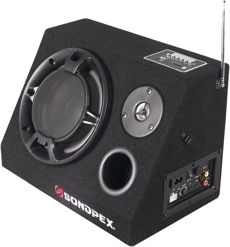 SONDPEX Bluetooth Speaker System & Digital Music Player 6.5" Subwoofer 200W Max Output FM Radio Receiver SD/MMC card and USB Reader, Wireless Outdoor Bluetooth Speaker, Portable Party Speaker CSF-E65B - Image 2