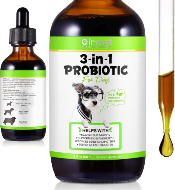 3-in-1 Probiotics for Dogs, Cat Probiotic, Probiotics for Digestive Health Support, Dog Digestive Enzymes & Pure Prebiotic, Supplement for Gut Health & Beneficial Bacteria, Puppy Probiotic - Image 2