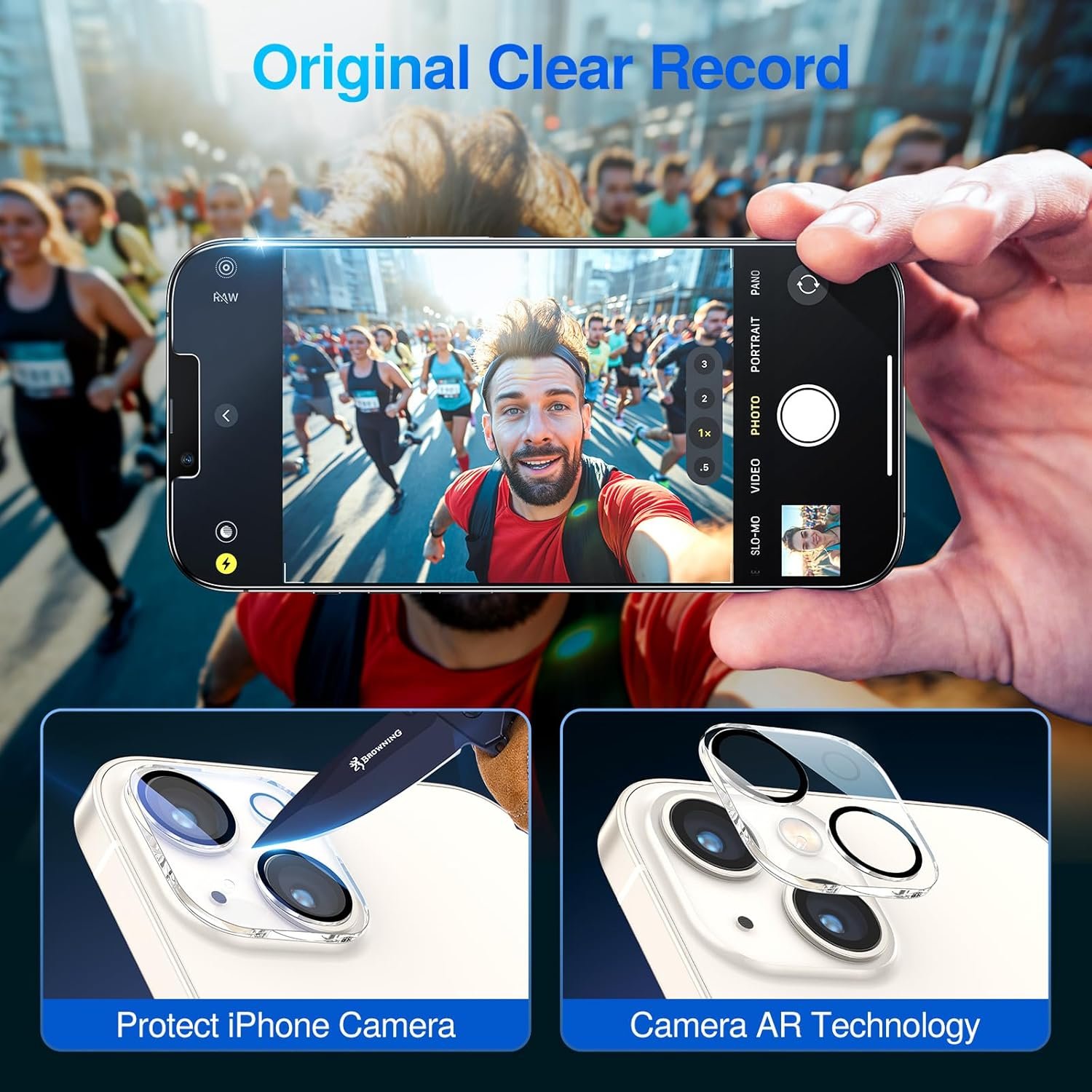 SmartDevil 2Pack for iPhone 14 Privacy Screen Protector with 2Pack Camera Lens Protector, 9H Protection Anti-Spy Privacy Glass Tempered Film with Auto Dust-Elimination Install, Bubble Free - Image 7