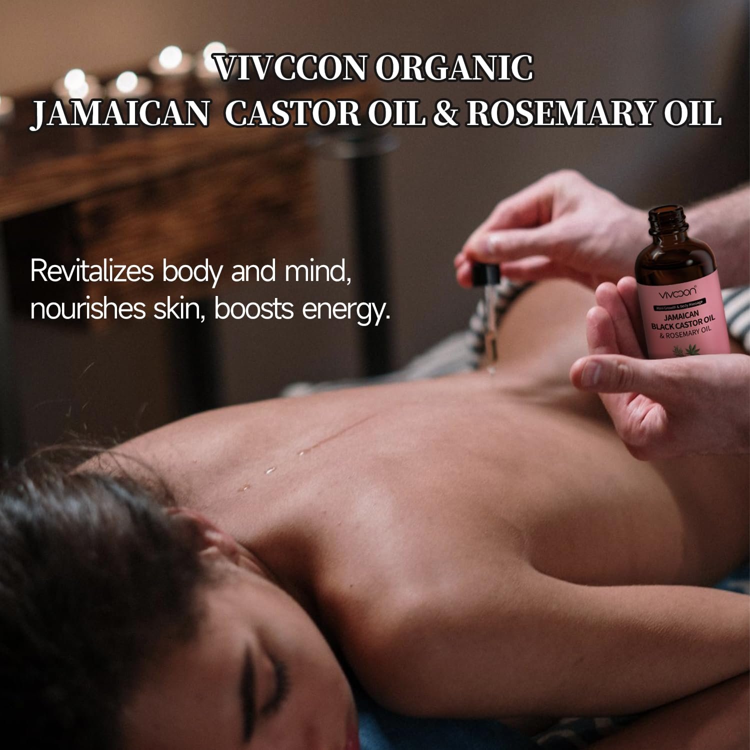 Jamaican Organic Black Castor Oil with Rosemary, Cold Pressed,for Hair , Eyelashes and Eyebrows Growth,100% Natural & Pure - Image 6