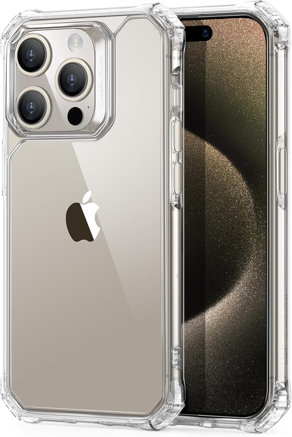ESR for iPhone 15 Pro Max Case, Military-Grade Protection, Shockproof Air Guard Corners, Yellowing-Resistant Acrylic Back, Phone Case for iPhone 15 Pro Max, Air Armor Series, Clear - Image 2