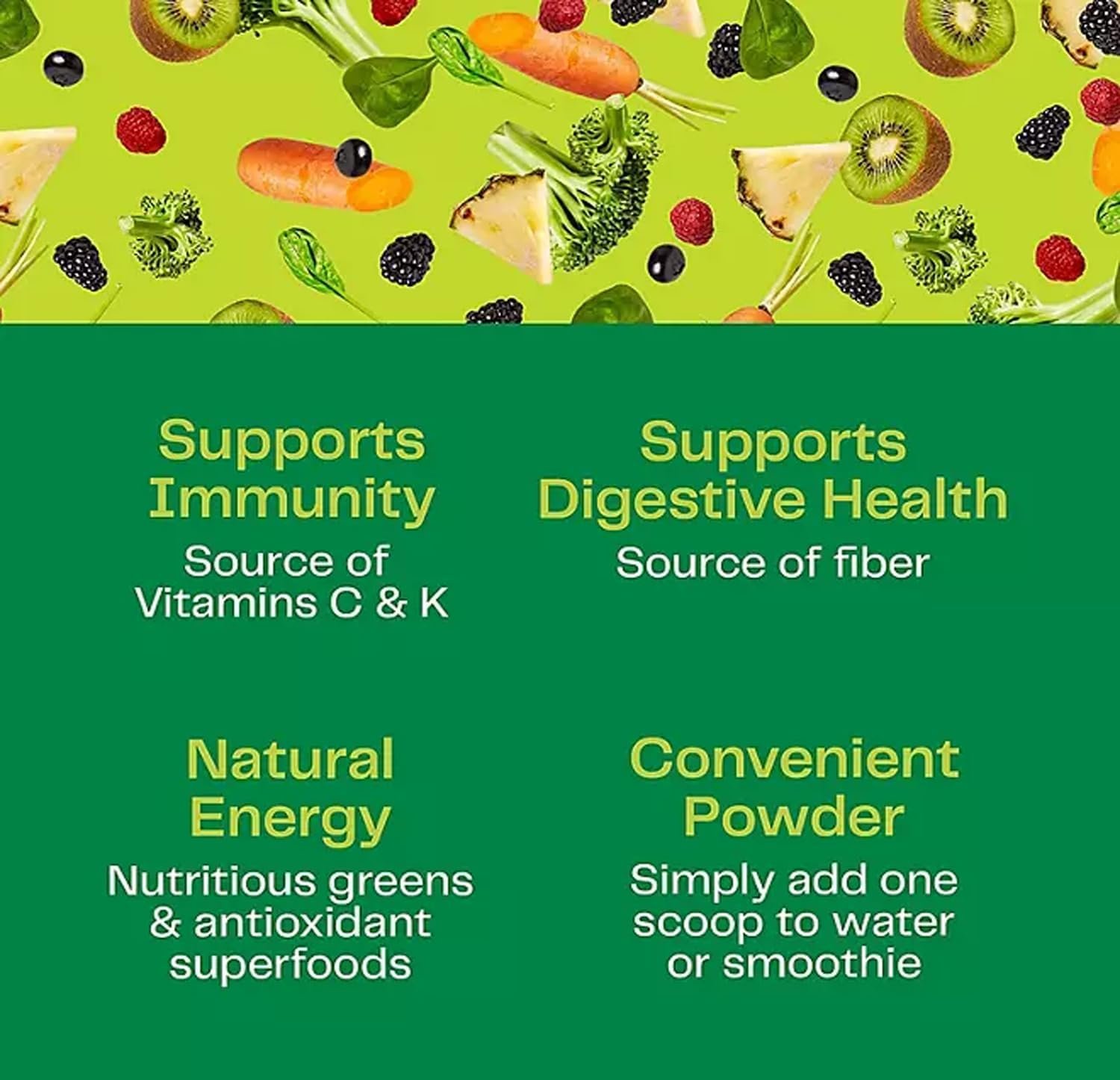Amazing Grass Super Greens Powder: Organic Spirulina, Alfalfa, Beet Root Blend with Digestive Enzymes & Probiotics - Original Flavor, 45 Servings - Image 5