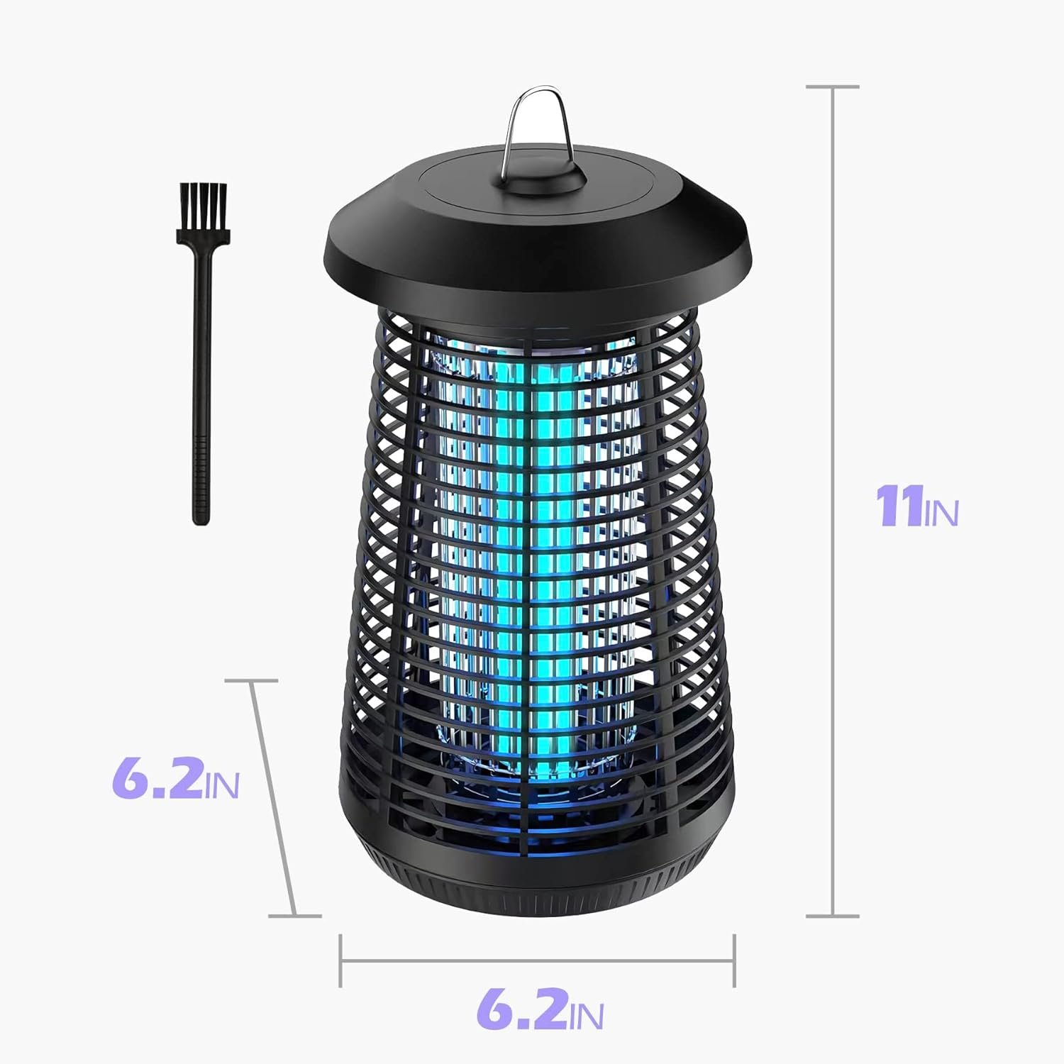 Bug Zapper Outdoor, Electric Mosquito Zapper,Fly Zapper,Odorless and Physical Mosquito Killer,Bug Zapper Indoor with Waterproof Non-Toxic,4000V Electric Fly Zapper for Backyard Patio Home - Image 8