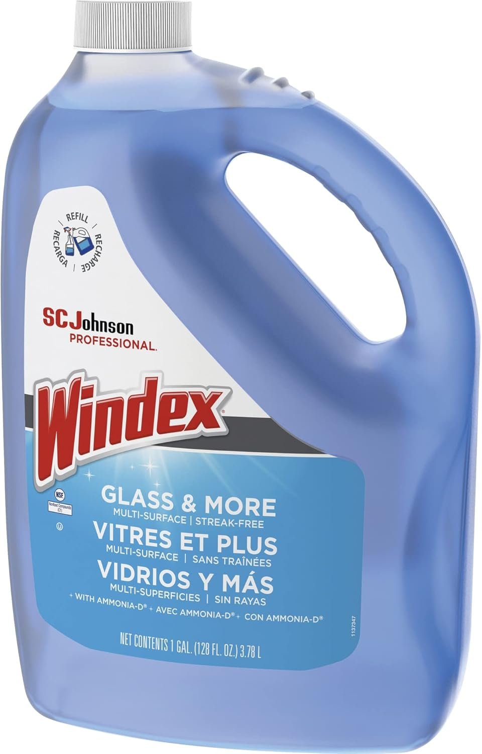 Windex 682252EA Powerized Formula Glass & Surface Cleaner, 1gal Bottle - Image 3