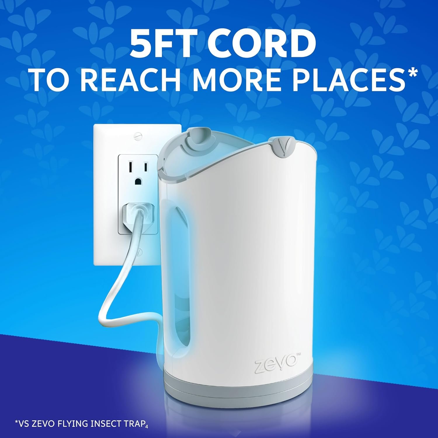 Zevo MAX Flying Insect Trap, Fly Trap Captures Houseflies, Fruit Flies, and Gnats (1 Plug-in Base + 2 Cartridges) - Image 6