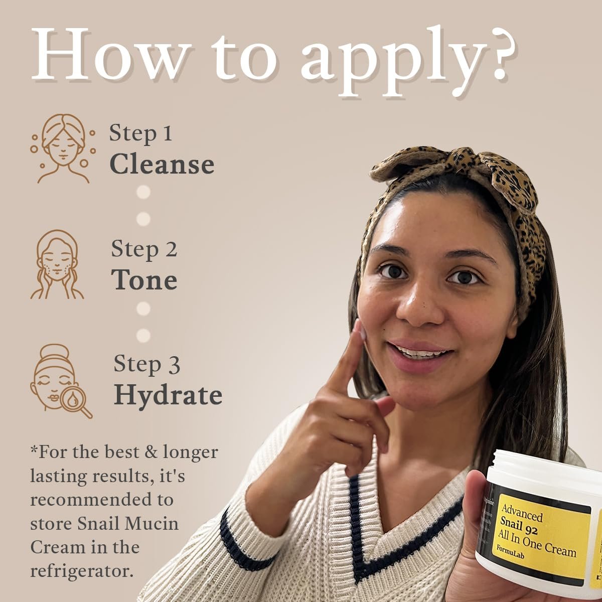 FORMULAB Advanced Snail 92 All In One Cream, New 2024, Snail Mucin Moisturizer Face Cream, Revitalizing Snail Cream for Face Moisturizer for Dry Skin 4oz - Image 4