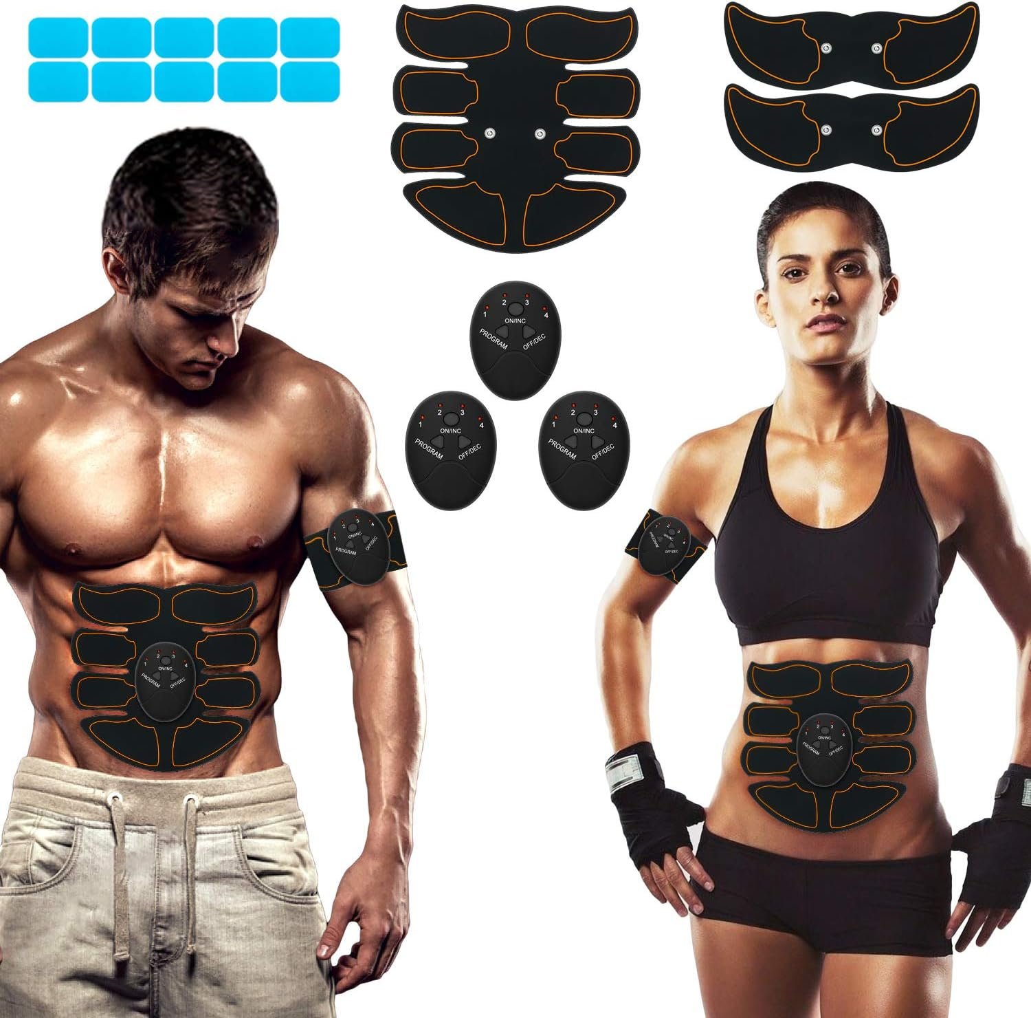 Abs Stimulator, Abdominal Toning Workout for Abdomen/Arm/Leg,Workout Equipment for Men Women,10 pcs Free Gel Pads - Image 2