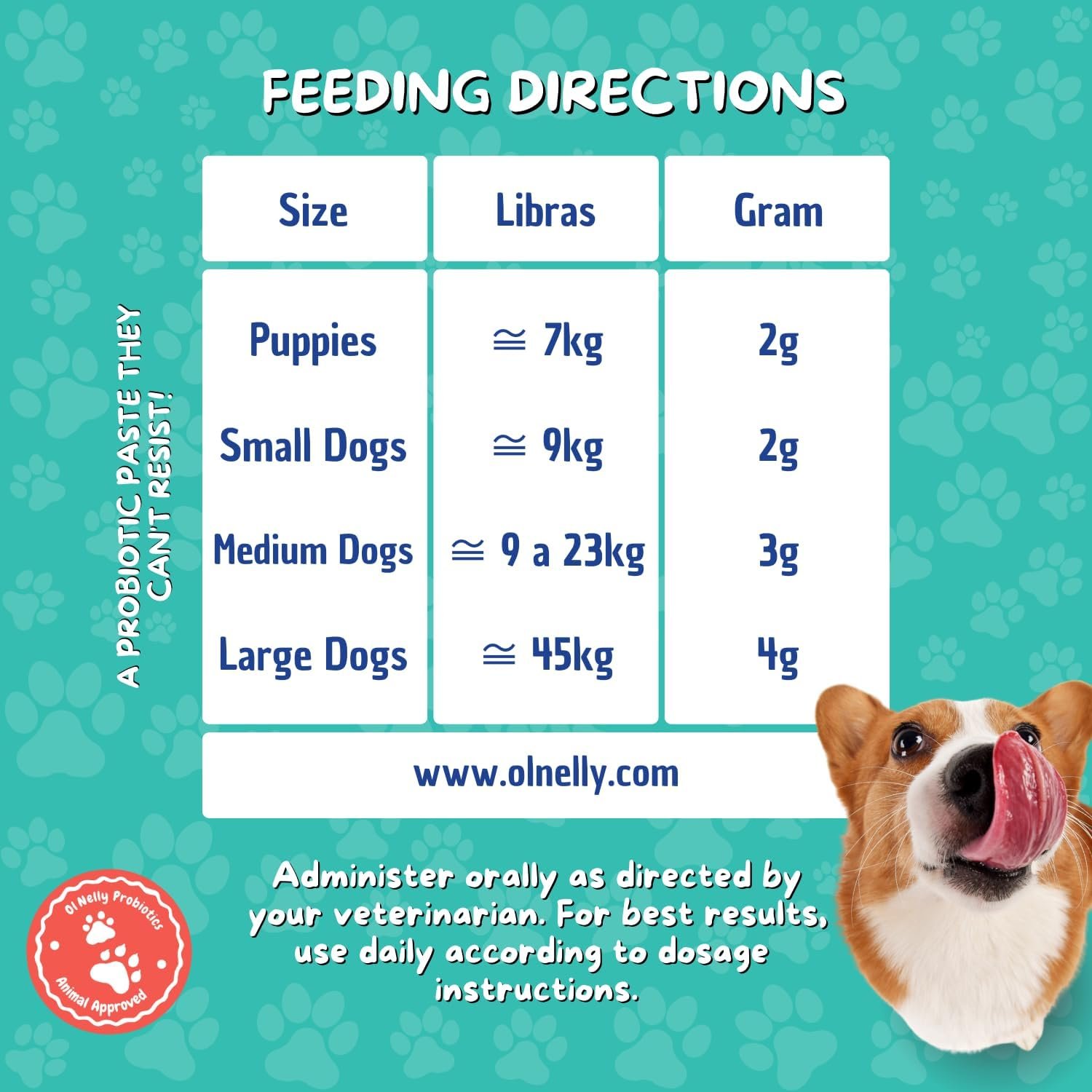 Prebiotic & Probiotic Dog Probiotic Paste, 6 Strains of Bacteria,18 Bi CFU's + Vitamins, Minerals- Upgraded Formula for Fast Balance GI, Dogs & Cats Probiotic Paste (14 g) - Image 8