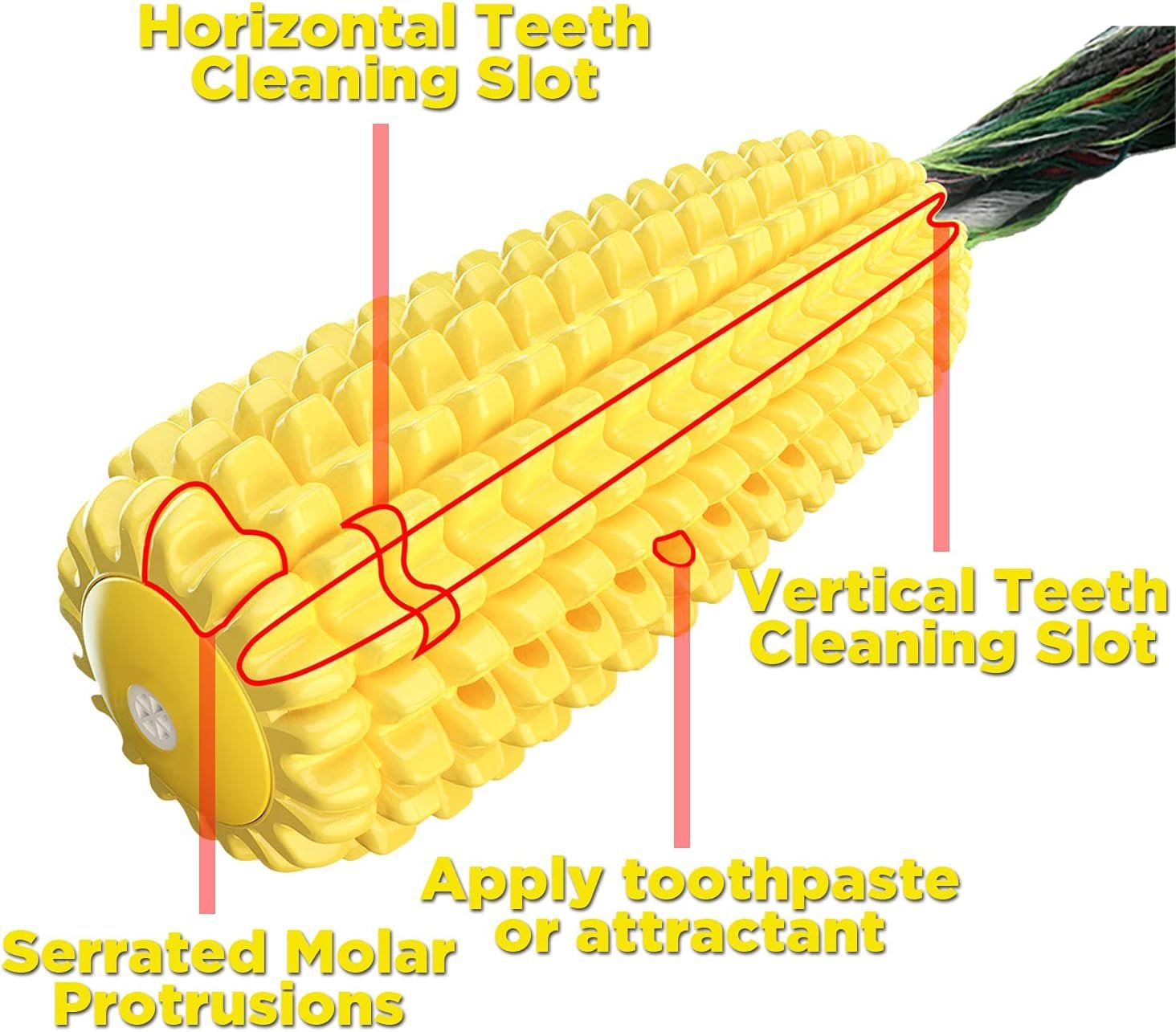Dog Toys for Aggressive Chewers, Interactive Dog Chew Toys for Small Medium Large Breed, Durable Dog Squeaky Toy with Natural Rubber for Teeth Cleaning and Calming - Image 6