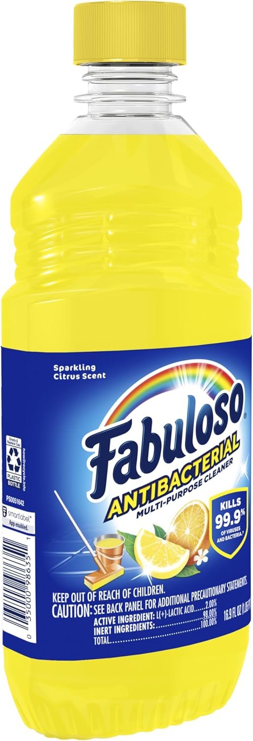 Fabuloso Antibacterial Multi-Purpose Cleaner, Sparkling Citrus Scent, 16.9 oz - Image 9