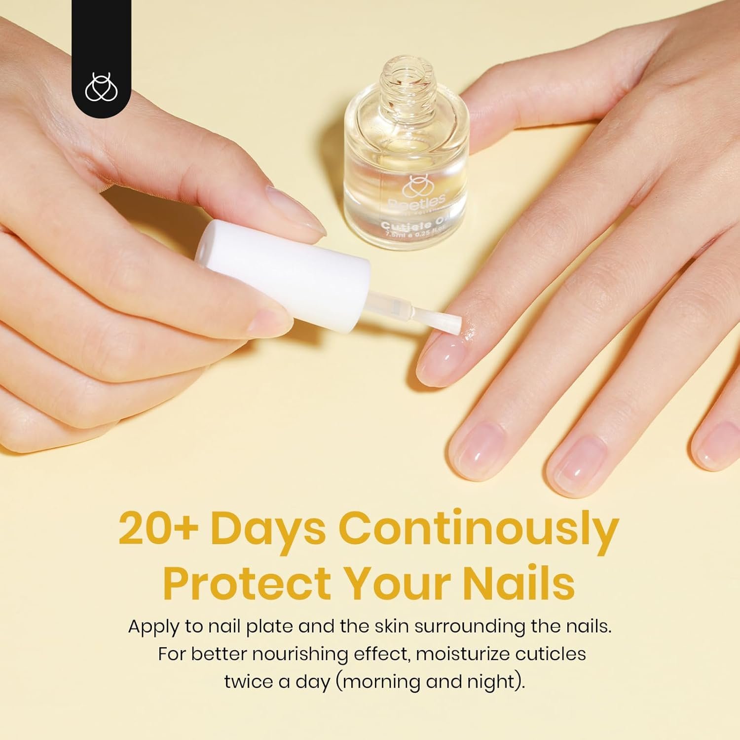 Beetles 7.5ml Cuticle Oil Nail Oil Cuticle Oil Care for Nail, Damaged Cuticles, Stronger Nails Spa and Hand Manicure Essentials for Repaired Thin Nails DIY Home Nail for Women - Image 5