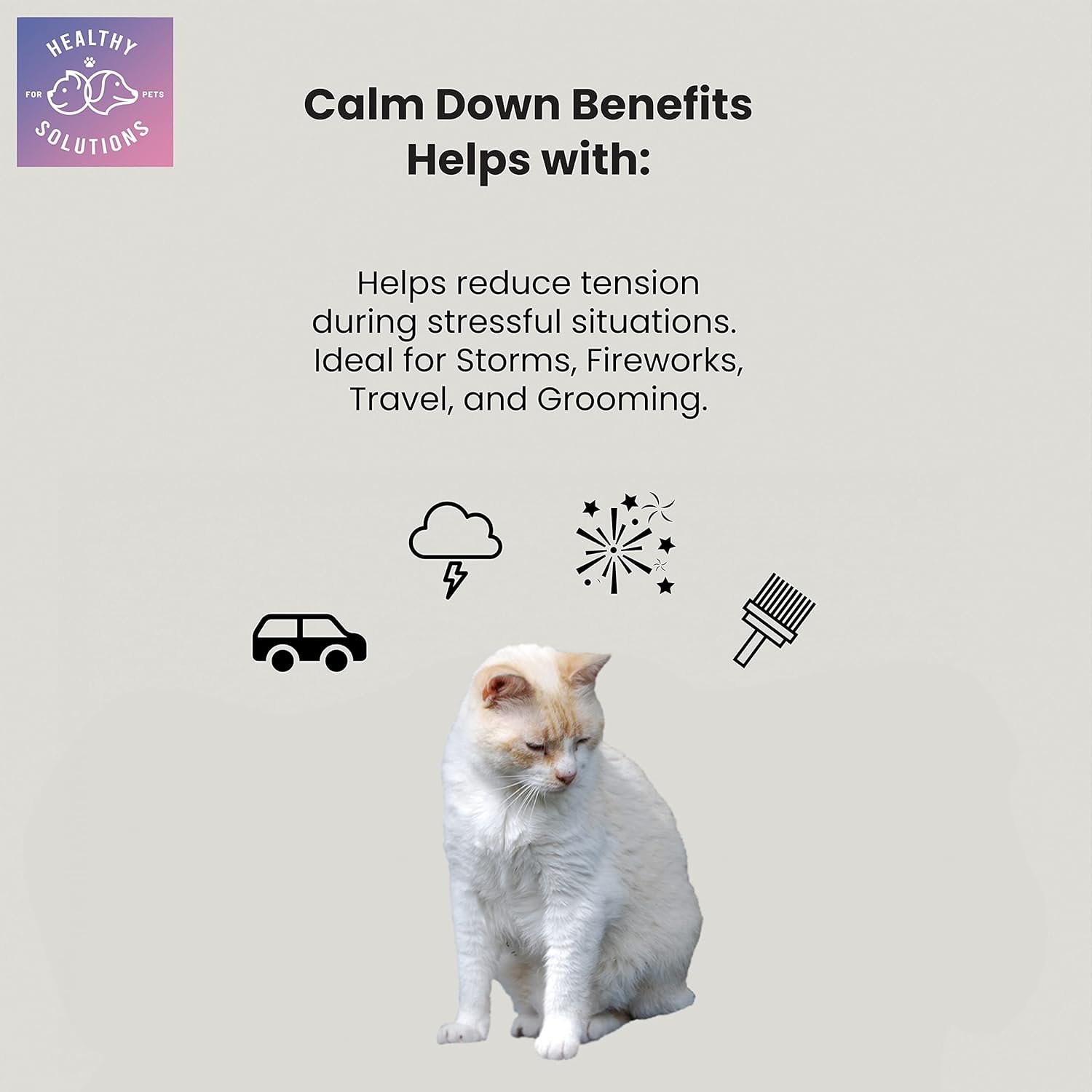 Calming Chews for Cats - Cat Calming Treats for Anxiety, Stress Relief Aid, Storms, Grooming, Fireworks, Separation, Travel, & Motion Sickness - Made in USA (60 Soft Chews- Cat) - Image 4