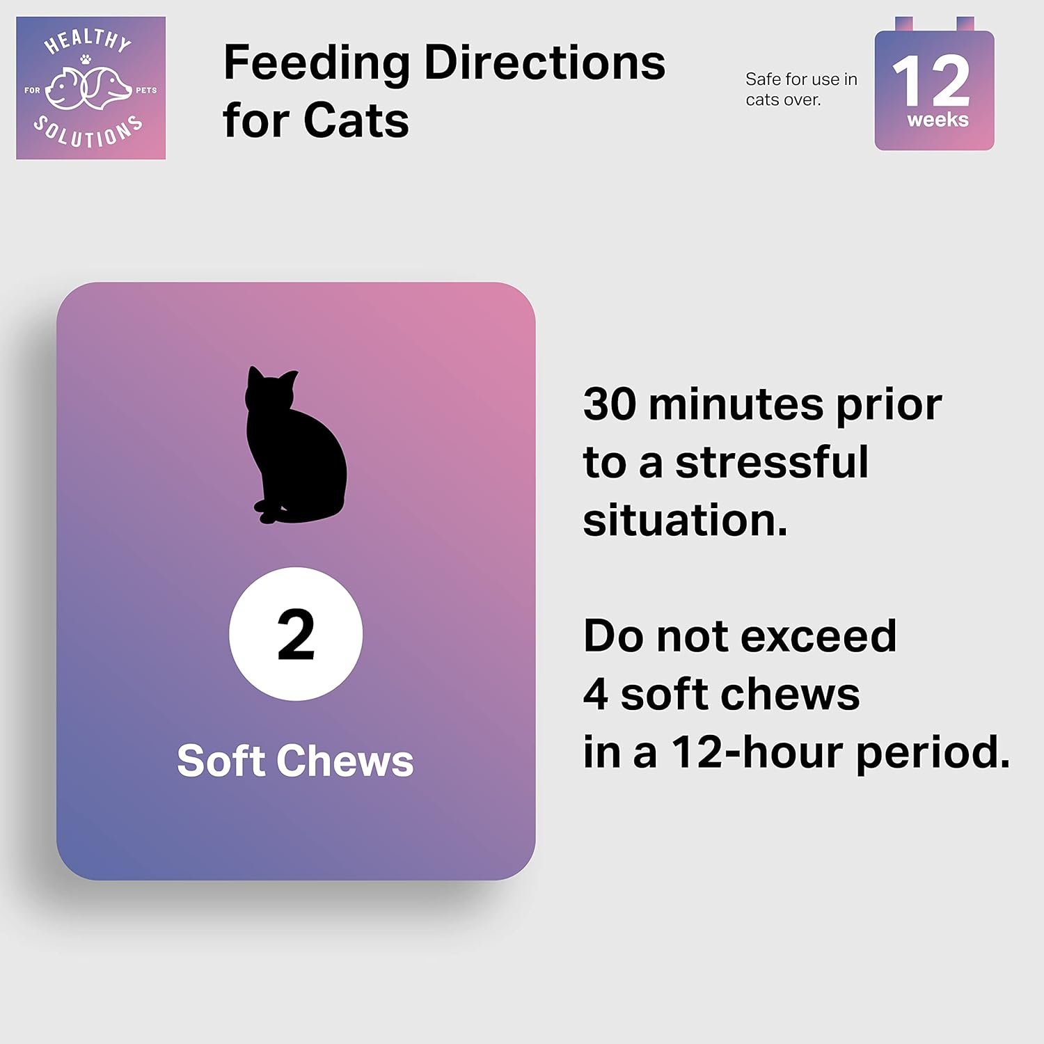 Calming Chews for Cats - Cat Calming Treats for Anxiety, Stress Relief Aid, Storms, Grooming, Fireworks, Separation, Travel, & Motion Sickness - Made in USA (60 Soft Chews- Cat) - Image 5