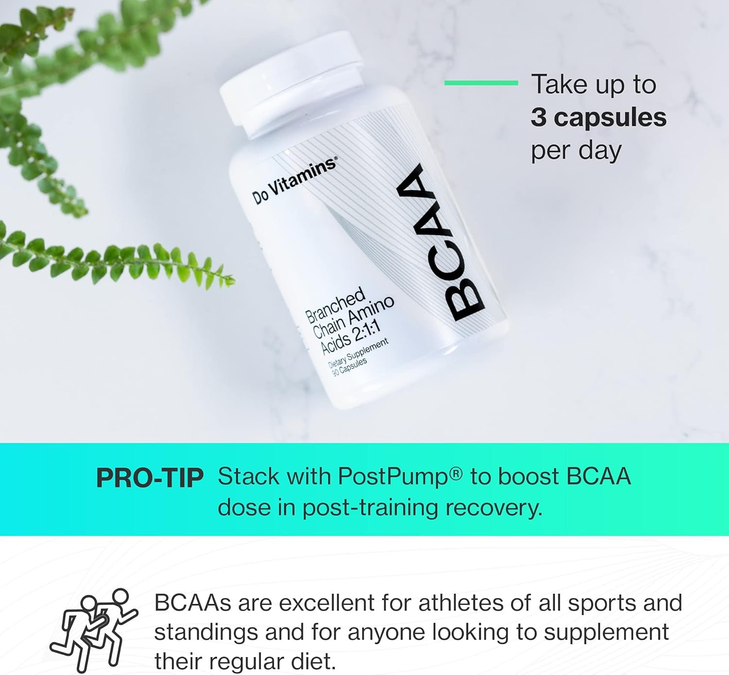Branched Chain Amino Acids (BCAA) Capsules, Vegan AjiPure BCAAs, #1 on Labdoor, 2:1:1, 2100 mg, Amino Acids Supplement, Keto, Paleo, Third-Party Tested, 90 Count - Image 7