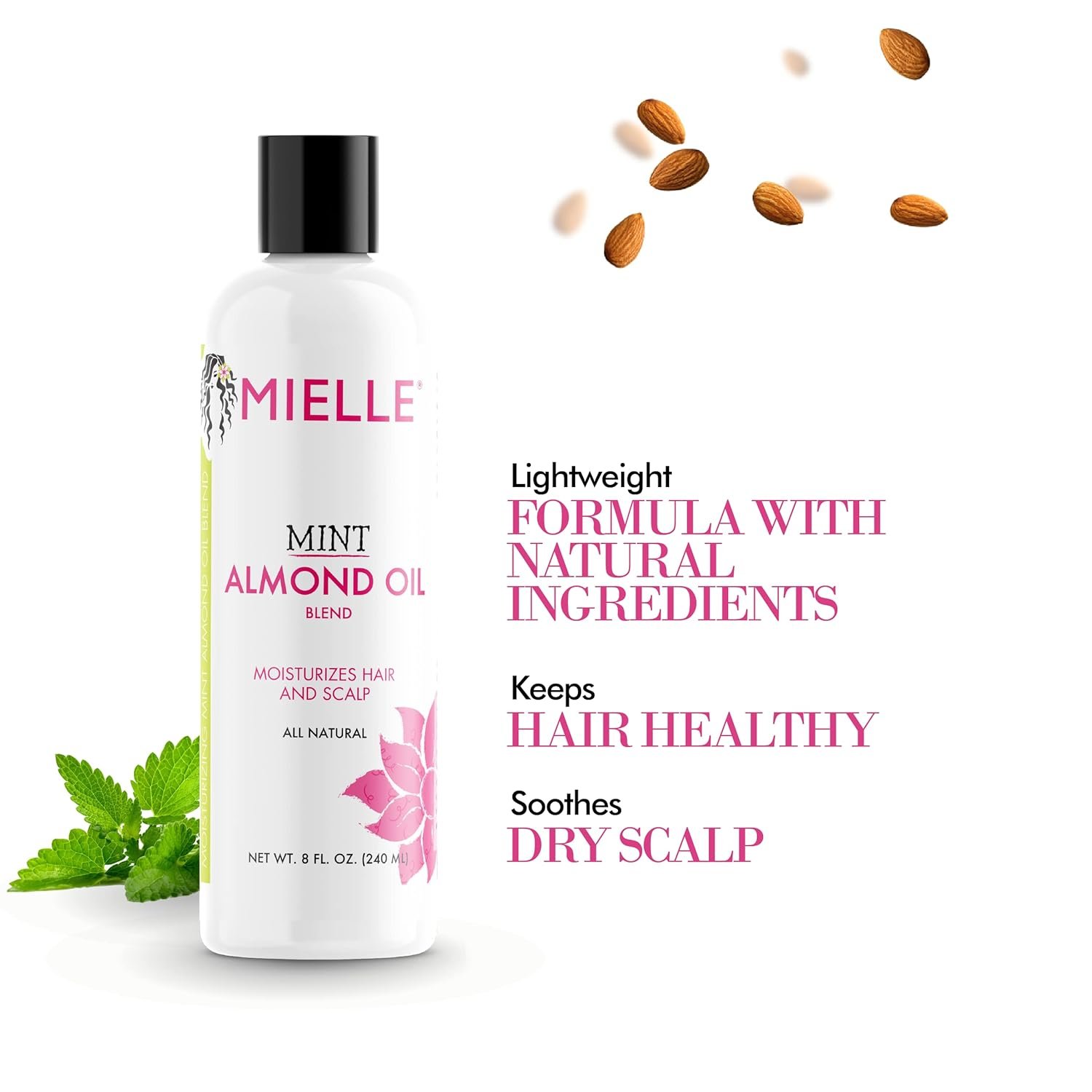 Mielle Organics Mint Almond Oil for Healthy Hair and Scalp, 8 Ounces - Image 5