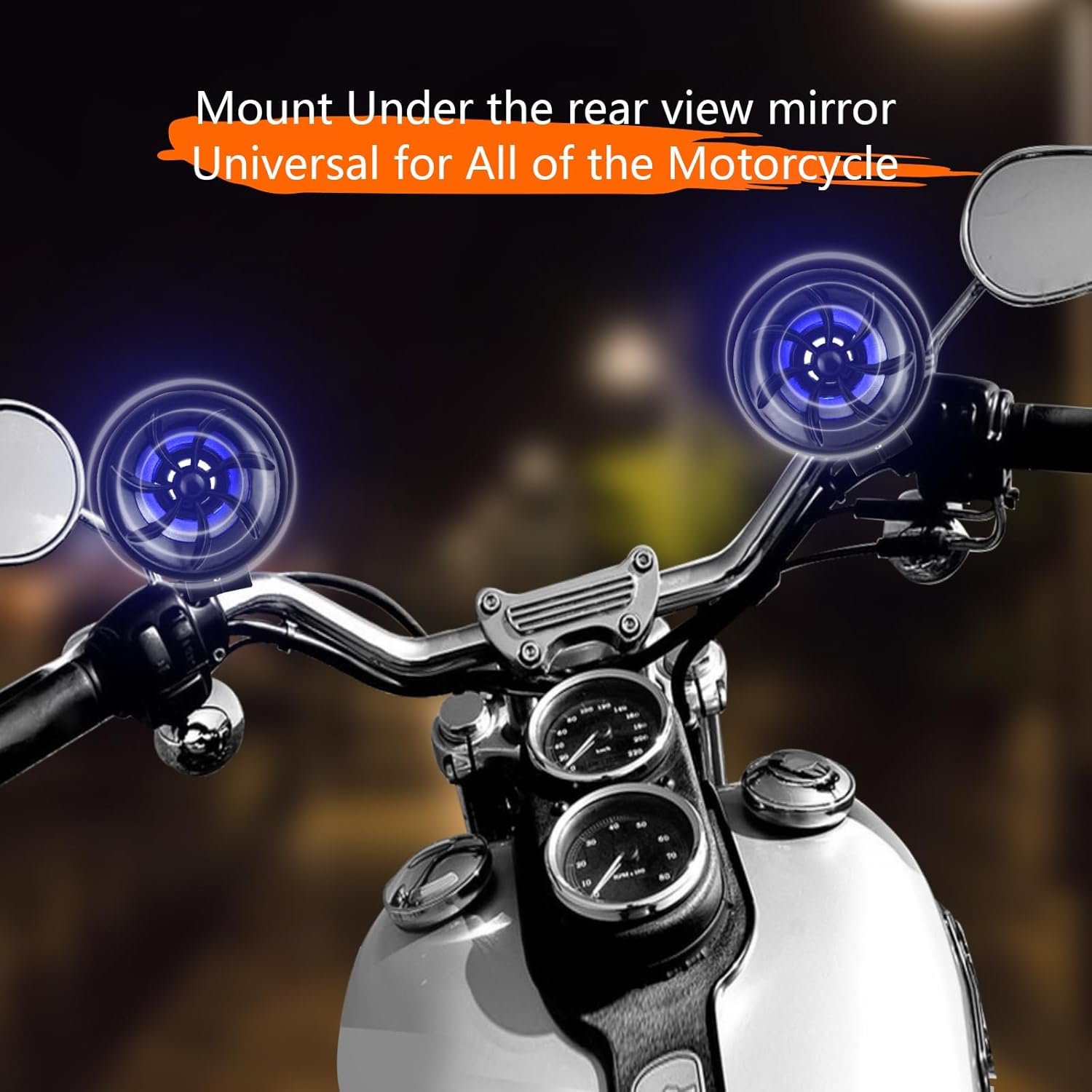 Motorcycle Speakers Bluetooth Waterproof Stereo System Support SD/USB/AUX/FM Radio Stereo Amplifier Speaker,Universal for All of The Motorcycle - Image 5