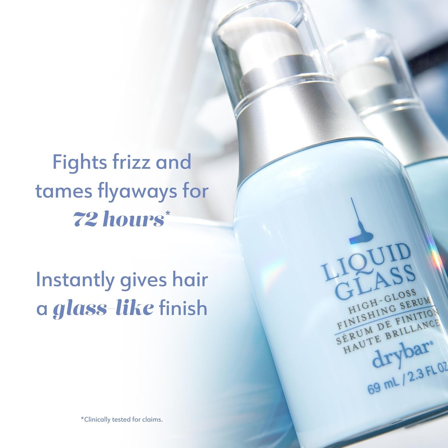 Drybar Liquid Glass High-Gloss Finishing Serum | Use Post-Blowout to Reduces Frizz, Tames Flyaways, and Provides Weightless Hydration to Hair while Adding Shine, Vegan & Cruelty-Free - Image 5