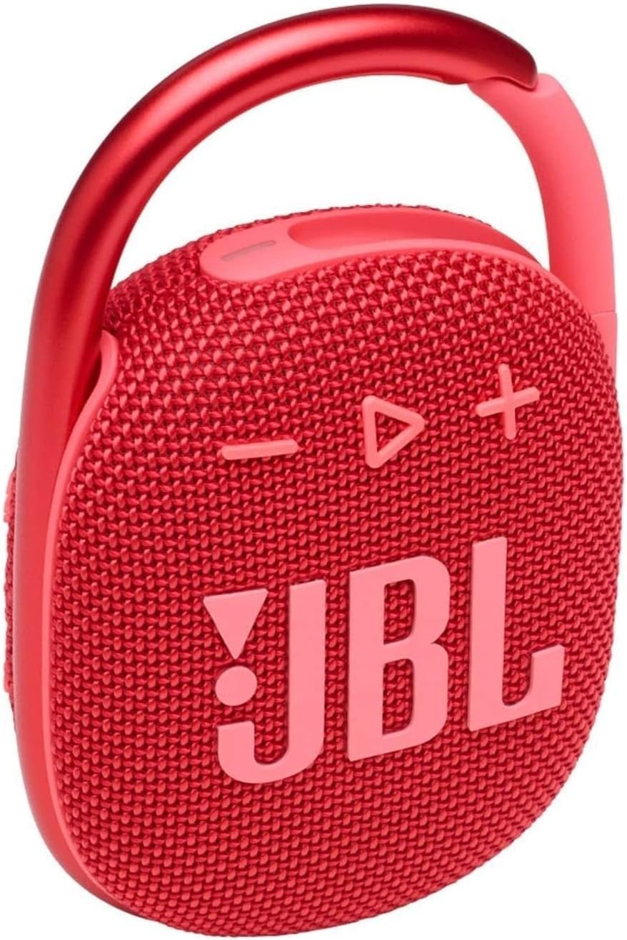 JBL Clip 4 Waterproof Wireless Bluetooth Speaker Bundle with Deluxe CCI Protective Silicone Carrying Sleeve and Built in Stand (Red) - Image 3