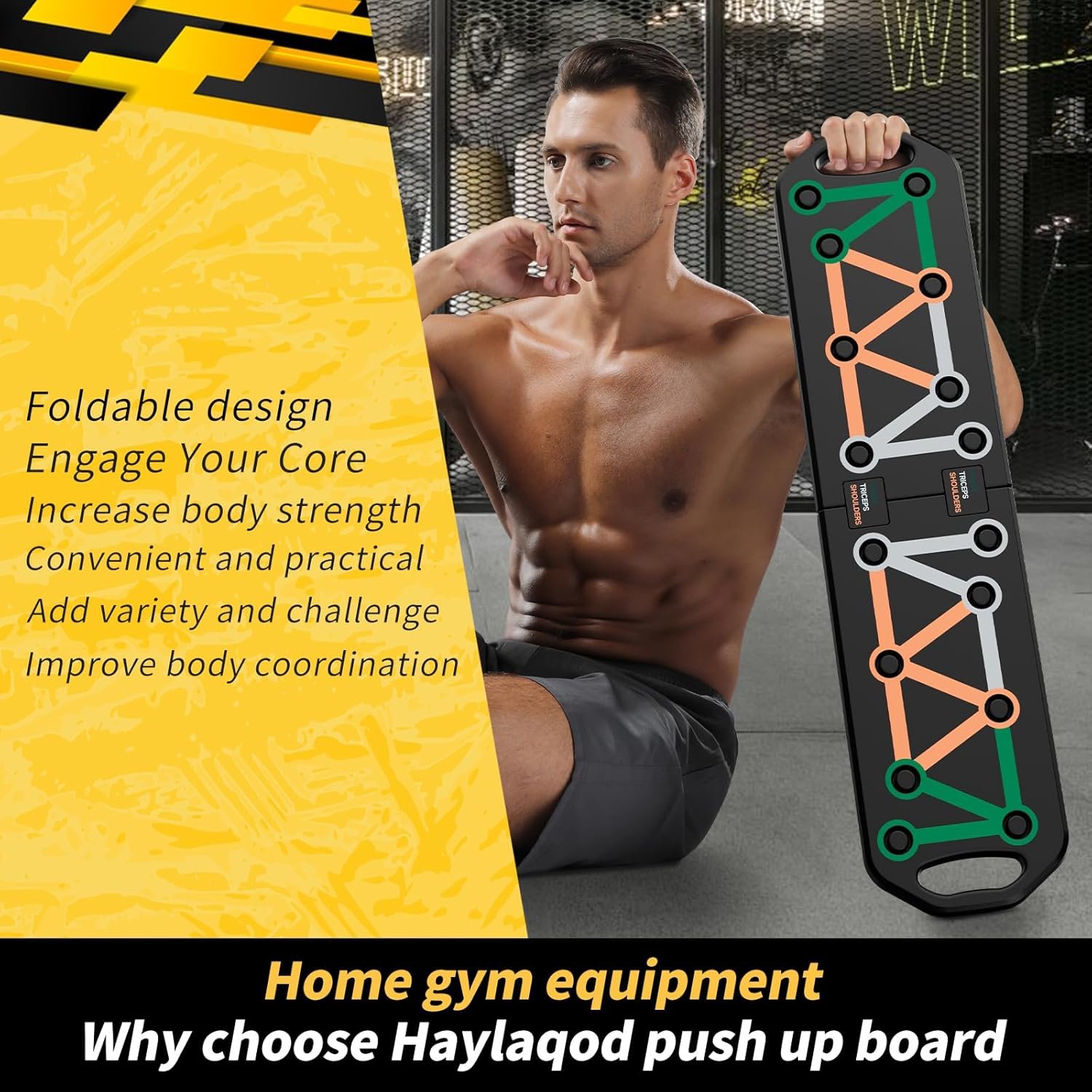 Push Up Board,Portable Multi-Function Foldable 22 in 1 Push Up Bar,Push Up Strength Training Equipment - Image 8