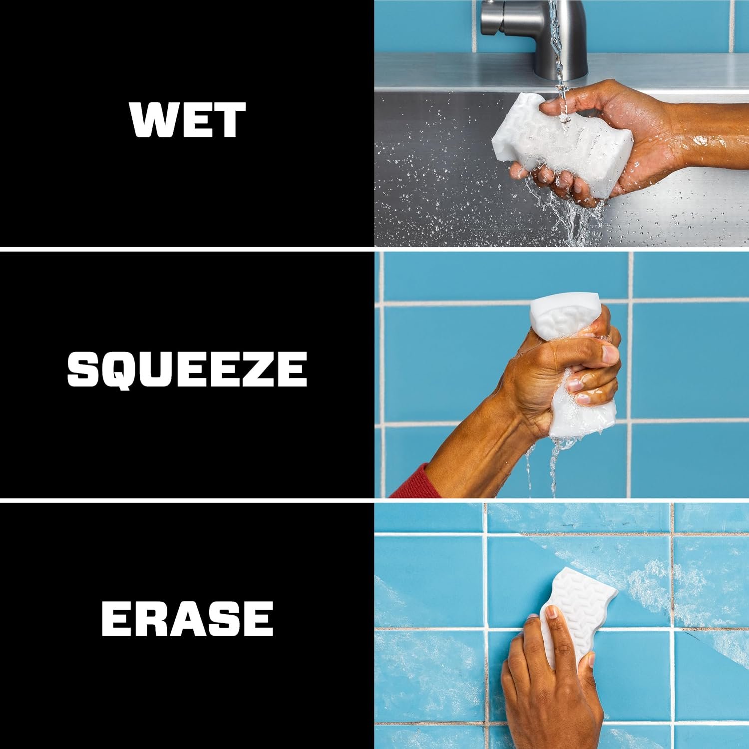 Mr. Clean Magic Eraser Variety Pack with Ultra Thick, Ultra Foamy, and Extra Durable Multi Purpose Cleaner, Magic Eraser Sponge Multi Surface Cleaner, 6ct - Image 8