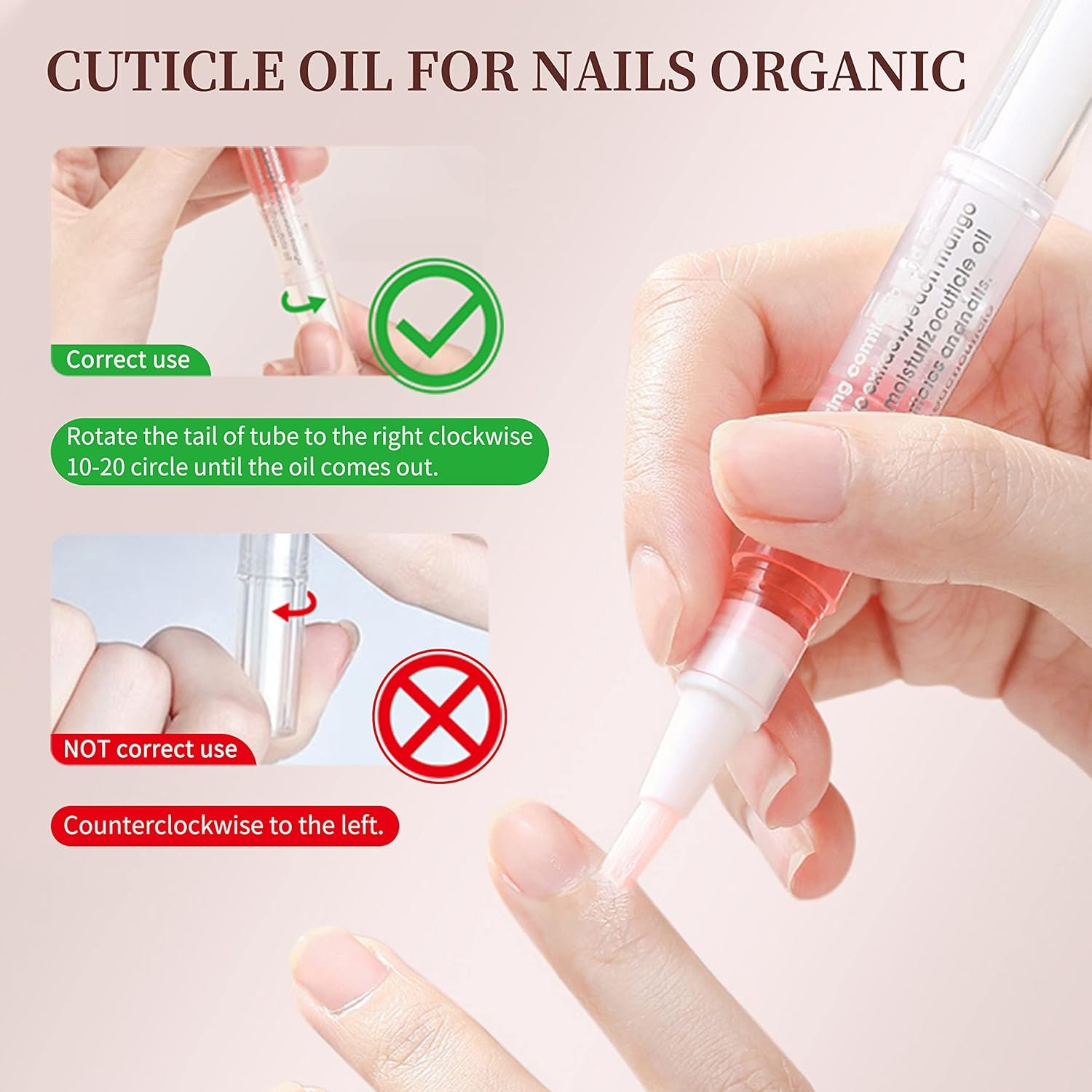 Nail Cuticle Oil Pen, Nail Oil Pen Nourishment Polish with Vitamins Moisturized Nail Oil Cuticle Pen for Dry Damaged Cuticles (14 pcs) - Image 3