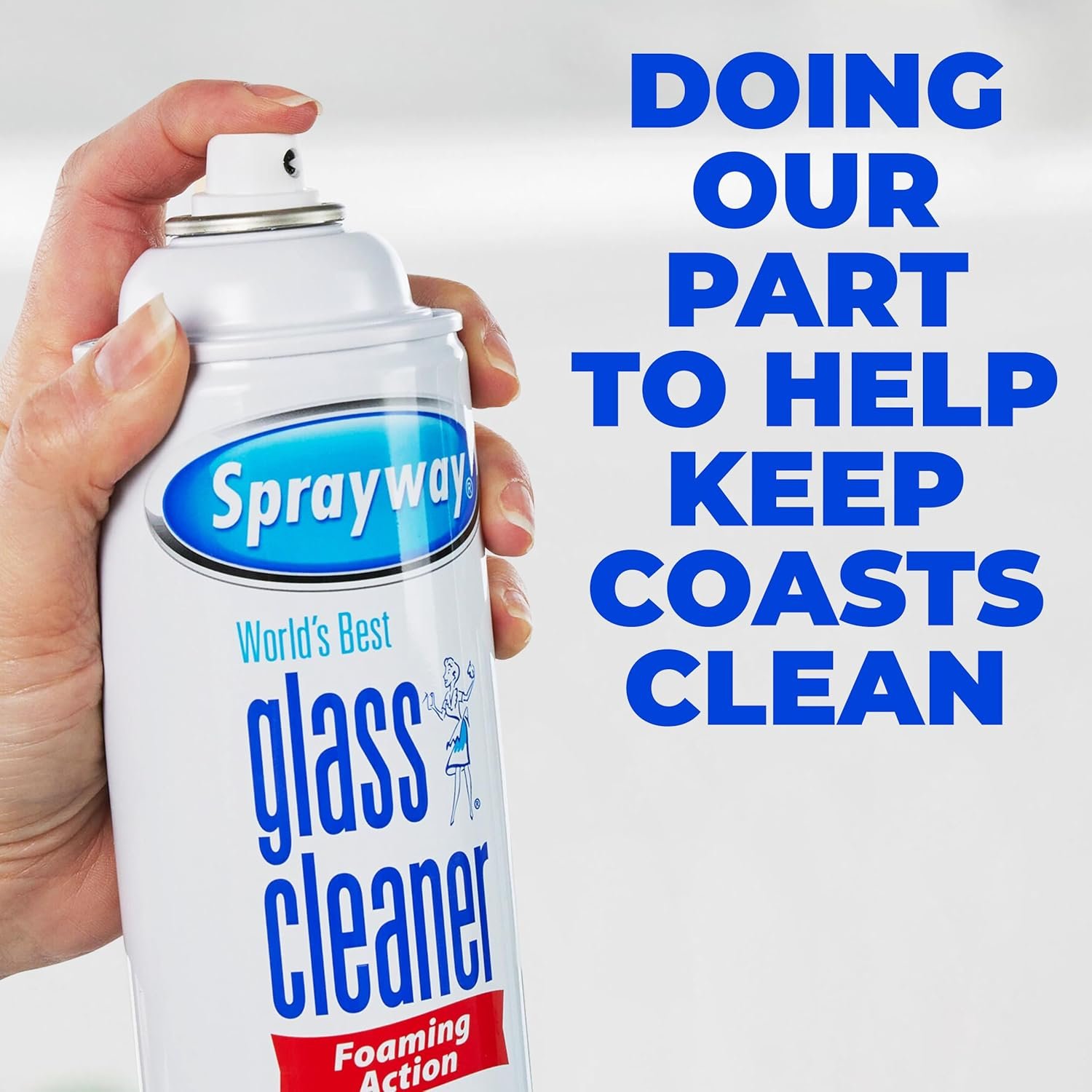 The Award Box Sprayway Glass Cleaner Foam Action Cleaner 19 oz. with Cleaning Cloth in Packaging (3 Pack) - Image 5